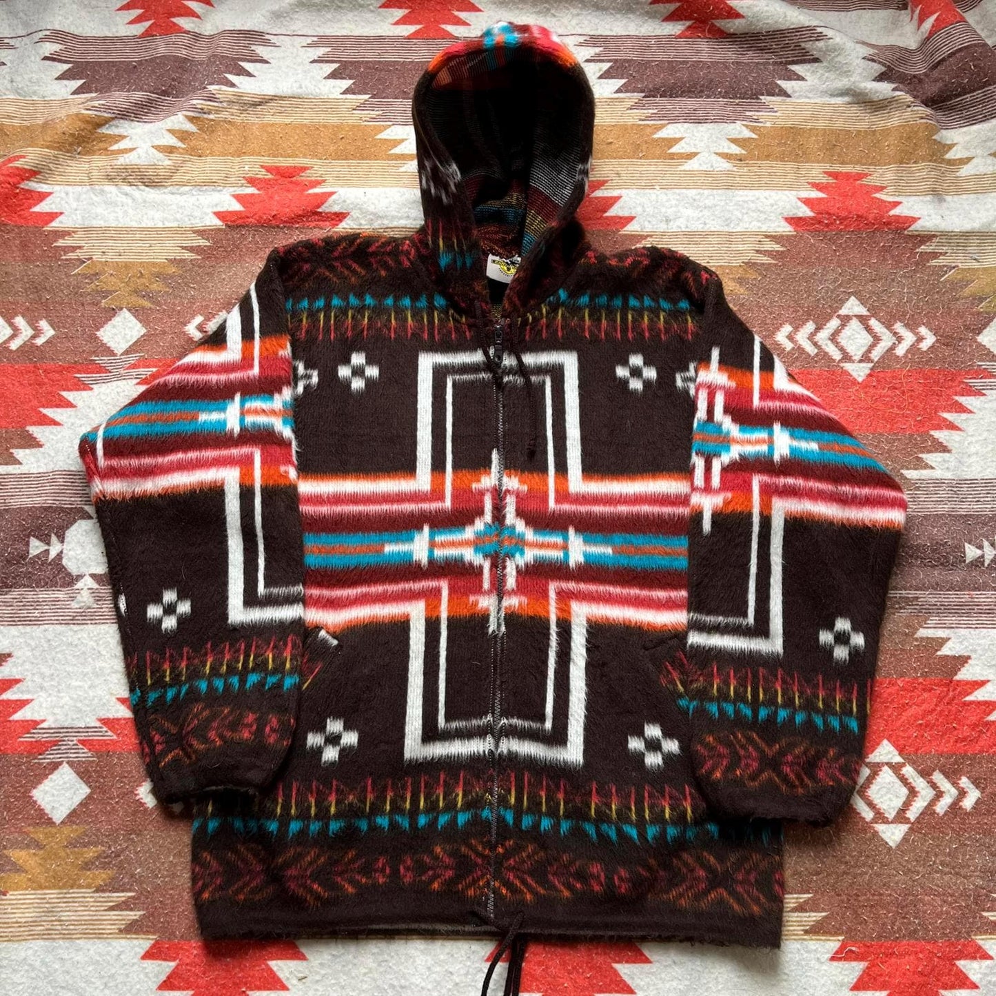 Vintage Y2K Baggy Earth Ragz Aztec Western Jacket Tote Bag – Easygoing Wear · High-Quality Print