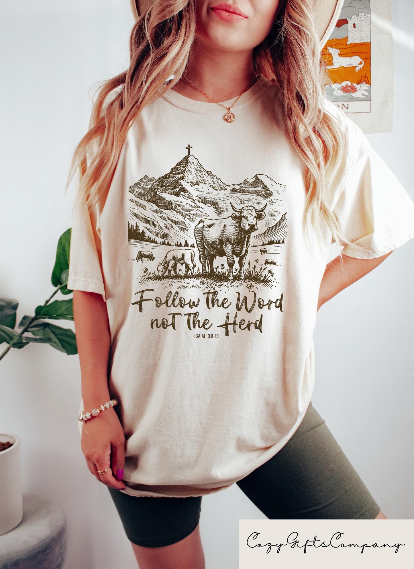 Follow the Word Not the Herd Shirt Funny Bible T Shirt Christian Country Sweatshirt Western Cowboy Sweater Western Cow Hoodie Hoodie – Feel-Good Design · Trending Graphic Apparel