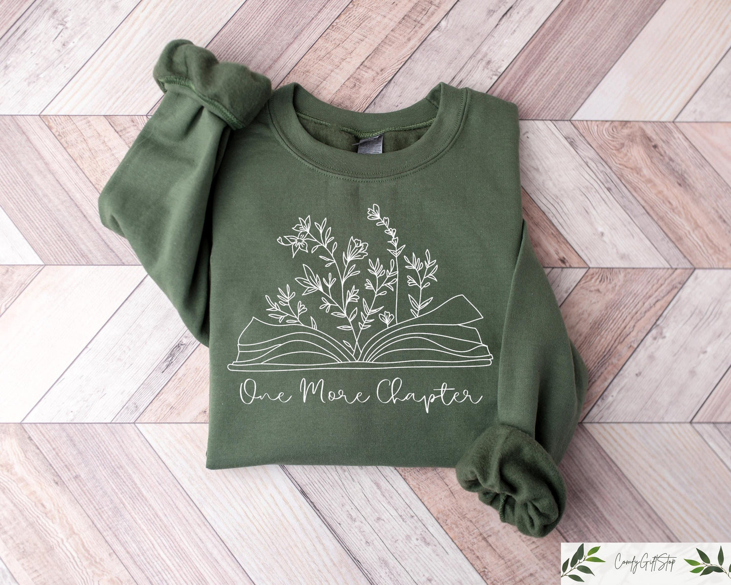 Retro Book Lover Gift Reading Sweatshirt Just One More Chapter Sweater Books Club Matching Pullover Gift For Librarian Aesthetic Hoodie Hoodie – Easygoing Wear · Trending Graphic Apparel
