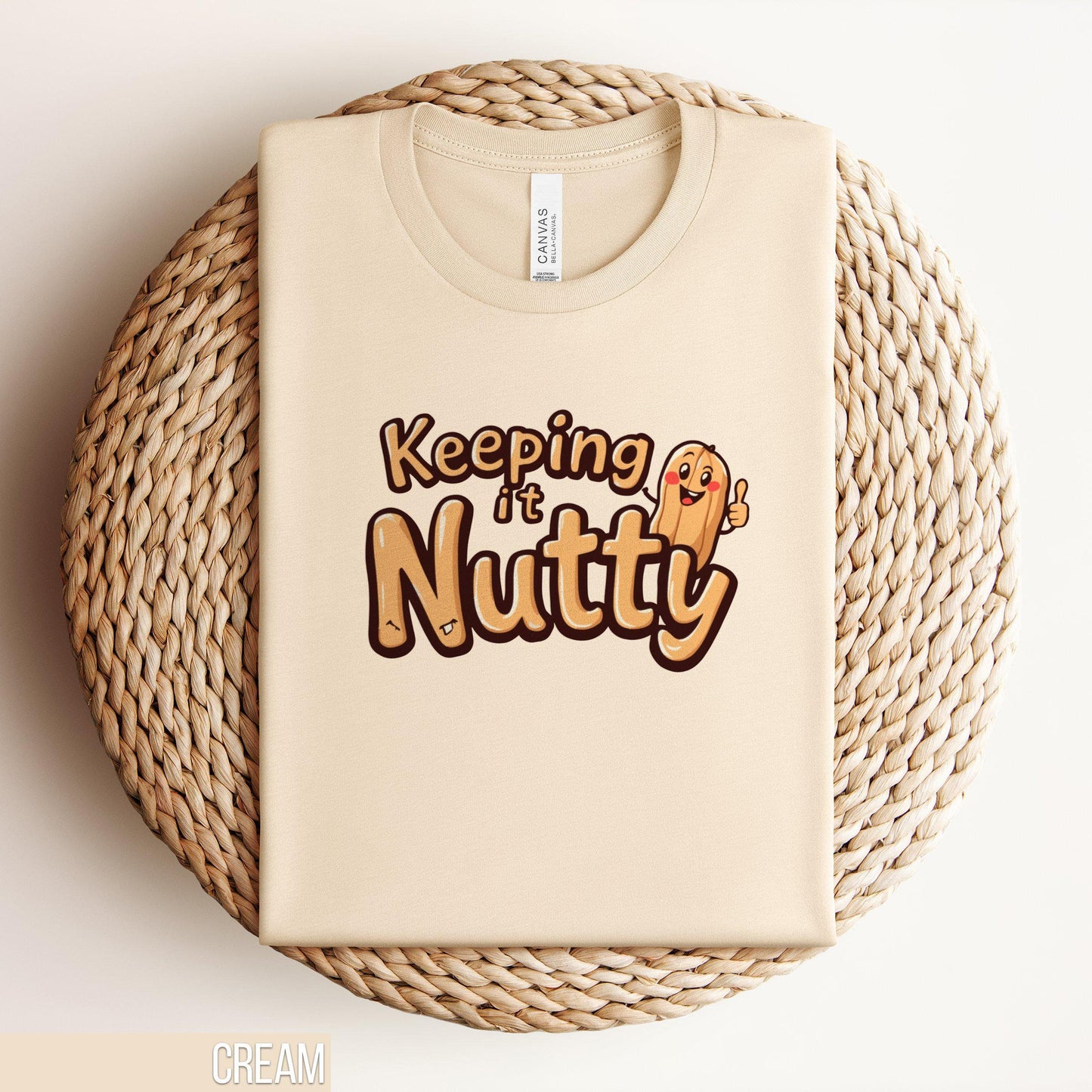 Keeping It Nutty Funny T Shirt Cute Peanut Cartoon Graphic Tee Humorous Foodie Shirt for Nut Lovers Unisex T Shirt Gift Funny Saying Tee Graphic Tee – Aesthetic Look · Top Pick For Any Outfit