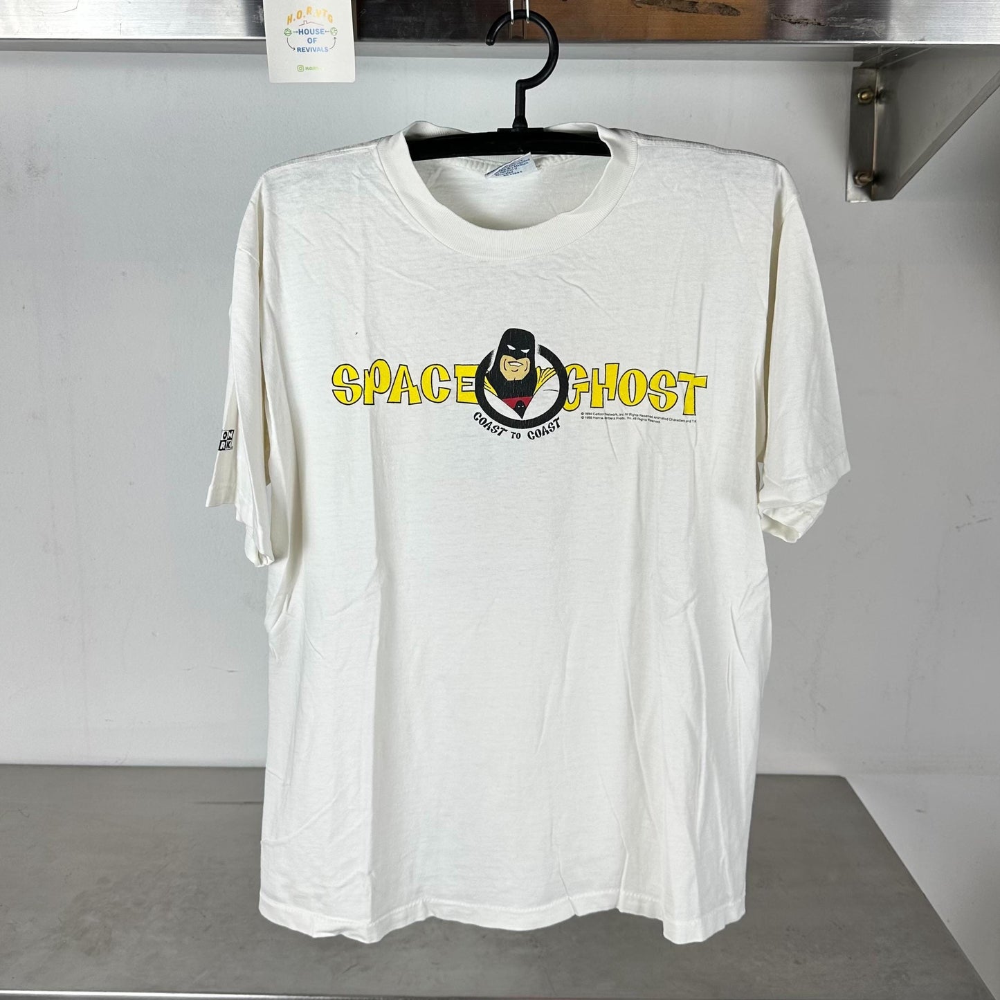 Vintage 1996 Space Ghost Coast To Coast Hail Brak Cartoon Network TV Show single stitch distressed T shirt Vintage Cartoon Network Tshirts Graphic Tee – Soft Feel · Trending Graphic Apparel