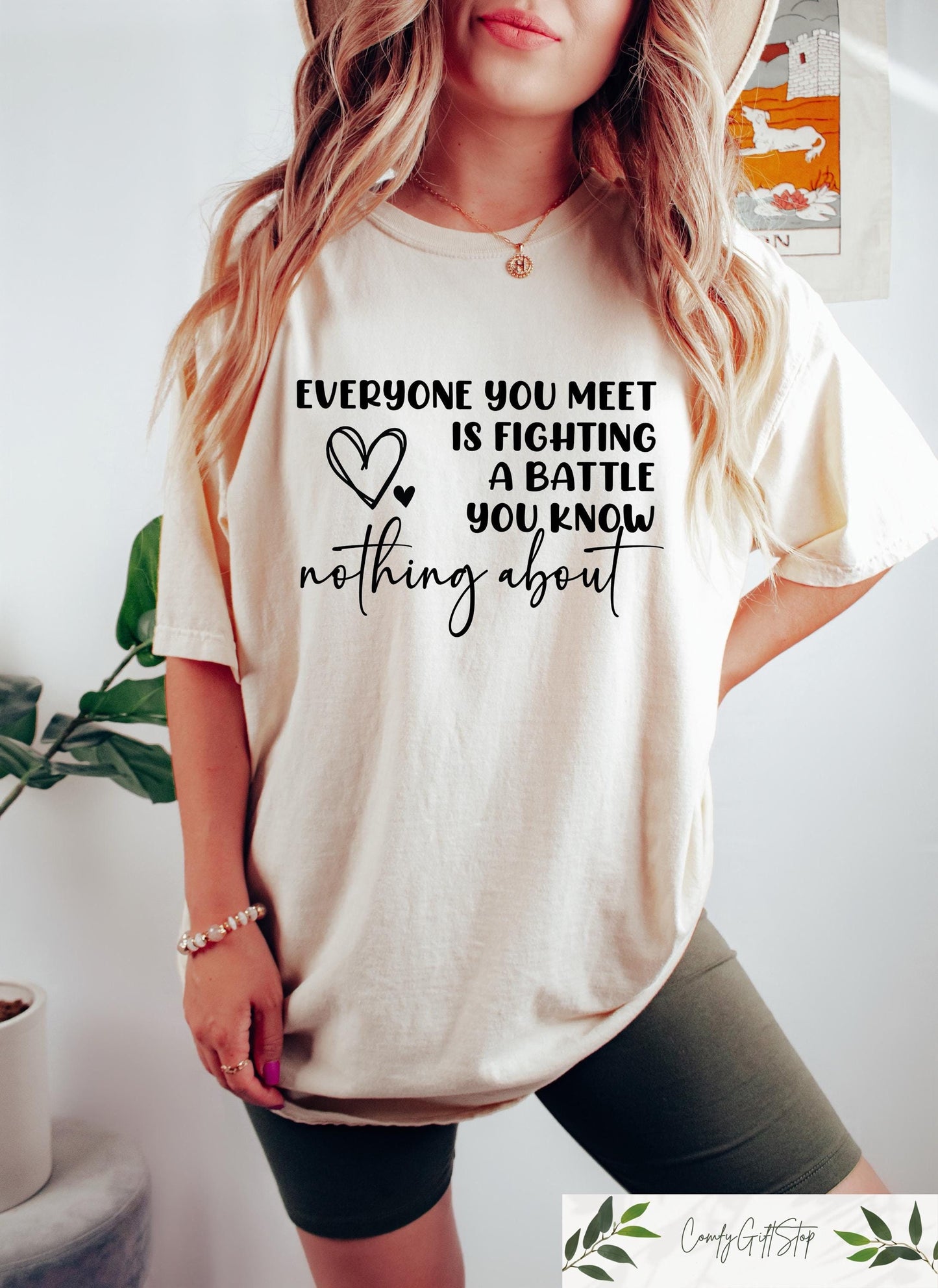 Everyone You Meet is Fighting a Battle You Know Nothing About Sweatshirt Share Kindness Hoodie Mental Health T Shirt You Matter Gift Hoodie – Everyday Comfort · Must-Have Style