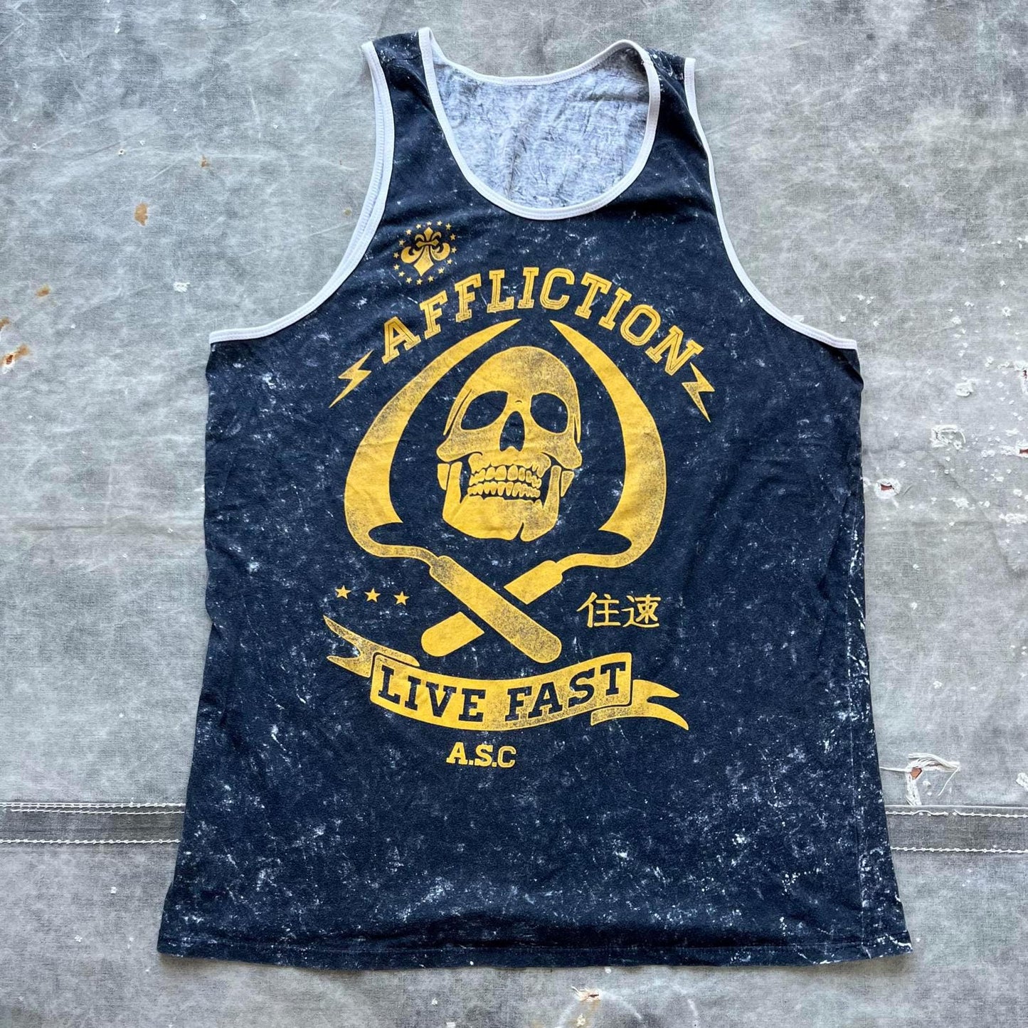 Vintage Y2K Affliction Skull Scythe Graphic Grunge Tank Top Tank Top – Cozy Vibes · Top Pick For Any Outfit