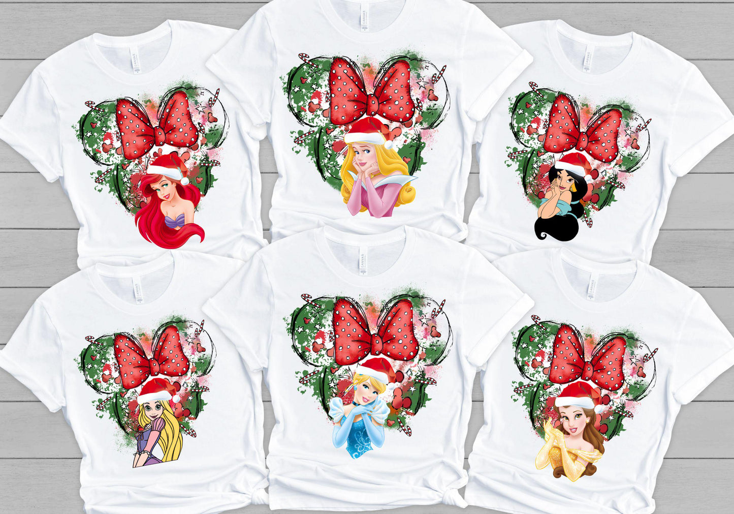 Disney Princess Christmas Shirt Minnie Ears Xmas Shirt Disney Girls Trip Xmas Tee Disney Bad Witches Villains Tee Disneyland Holiday Tee Graphic Tee – Easygoing Wear · Top Pick For Any Outfit