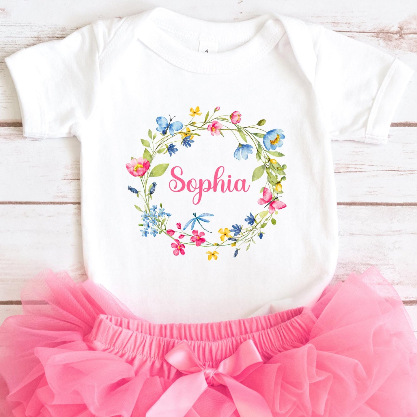 Personalized Bodysuit Baby Custom Girl Name Shirt Baby Girl Bodysuit Baby Girl Outfit Custom Baby Clothes Girl Boho Custom Infant Shirt Girl Graphic Tee – Bold Style · Great Gift For Fans