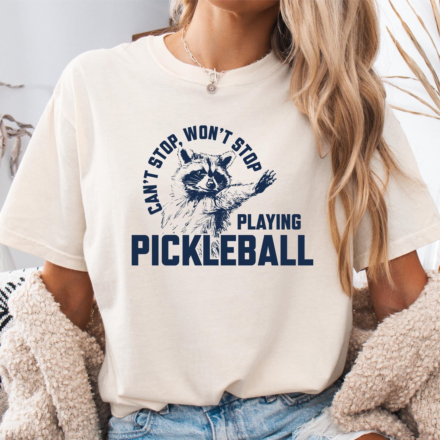 Can39t Stop Won39t Stop Pickleball Shirt Funny Pickleball Player Shirt Pickleball Sayings Quote Game Day shirt Funny Raccoon Animal Tee Graphic Tee – Soft Feel · Trending Graphic Apparel