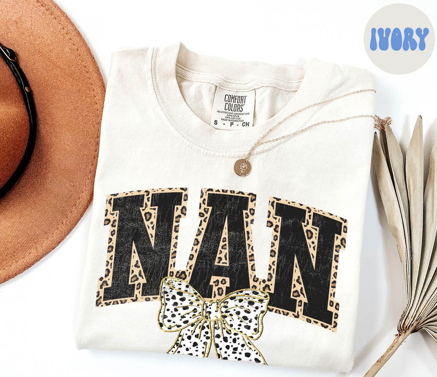 Nan Shirt Grandma Gifts Leopard Print Tshirt Dalmatian Dots Bow Coquette Tee Women Graphic Tee – Feel-Good Design · High-Quality Print