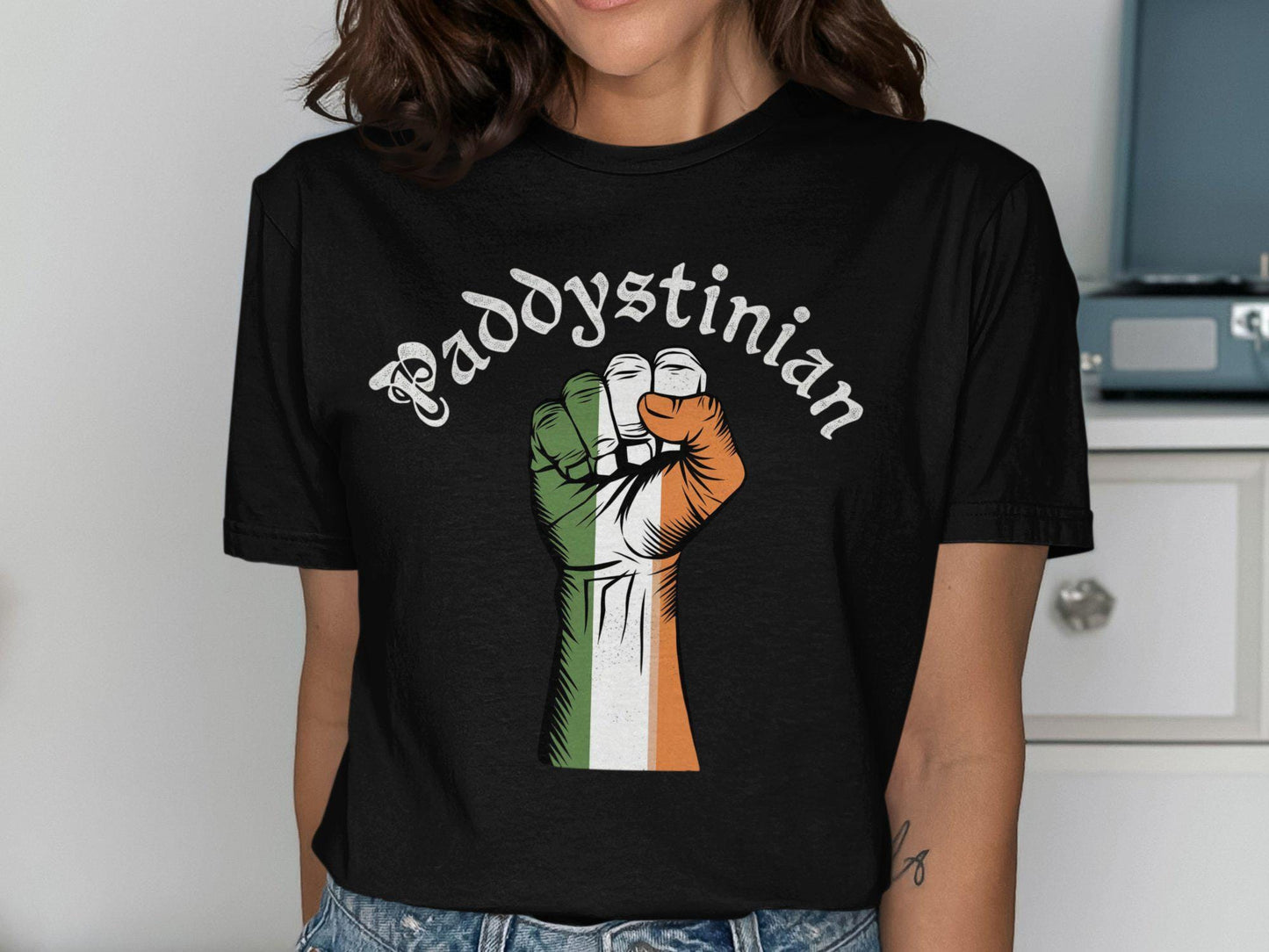 Paddystinian Irish Palestine Supporter Graphic Tee – Premium Graphic · Must-Have Style