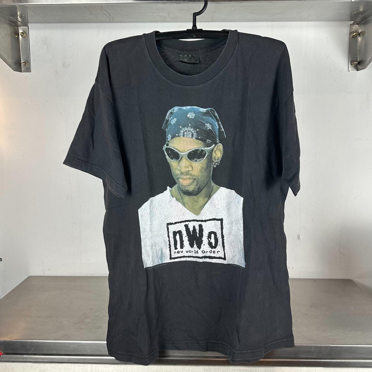 Vintage 90s Dennis Rodman NWO Todays Trendz XL T shirt Vintage Dennis Rodman Vintage NBA Vintage Basketball Dennis Rodman Graphic Tee – Warm & Stylish · Top Pick For Any Outfit