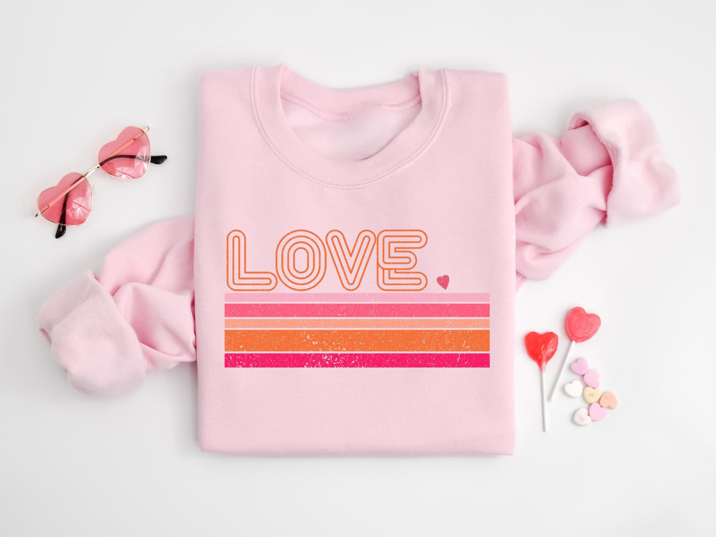 Women39s Valentines Day Sweatshirt Valentine Love Sweatshirt Women39s Retro Valentines Day Sweater Trendy Shirts Retro Love Sweatshirt Sweatshirt – Fan Favorite · Must-Have Style