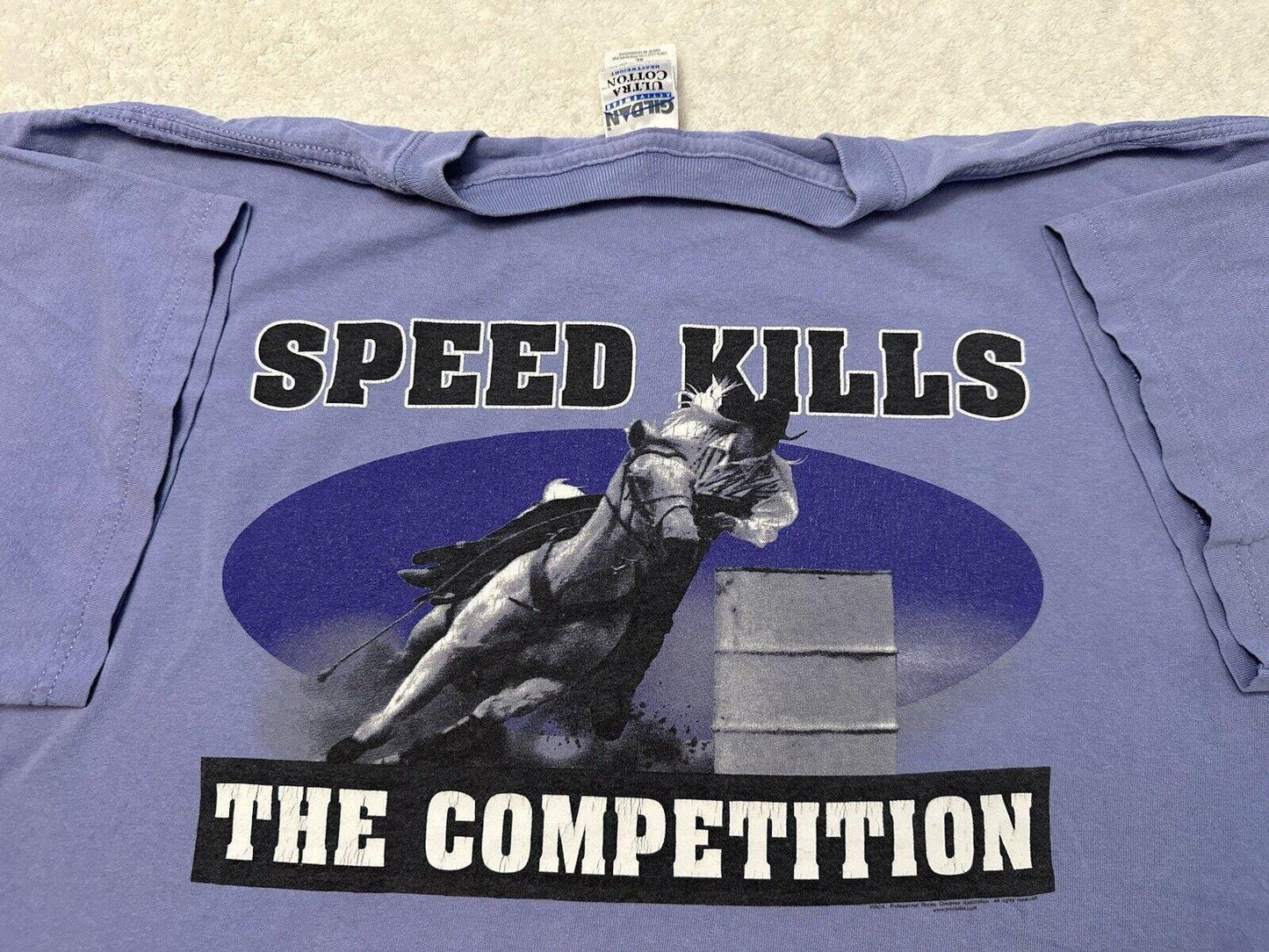 Vintage 2000s Y2K Professional Rodeo Cowboy Association Horse Riding T Shirt XL Graphic Tee – Premium Graphic · Great Gift For Fans