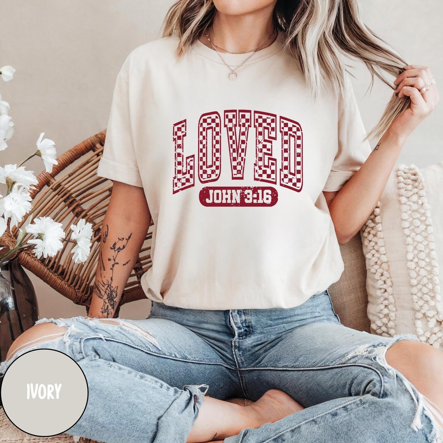 Loved John 316 T shirt Loved Bible Valentine Day Sweatshirt Christian Valentines Shirt Christian Shirt Valentines Shirt Bible Verse Sweatshirt – Fan Favorite · Trending Graphic Apparel