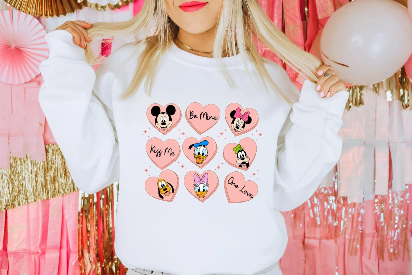 Disneyland Valentines Hearts Candy Shirt Cute Mouse Ears Candy Hearts Graphic Tee Valentine39s Shirt Family Trip Shirts Kids Tee Toddler Graphic Tee – Warm & Stylish · Great Gift For Fans