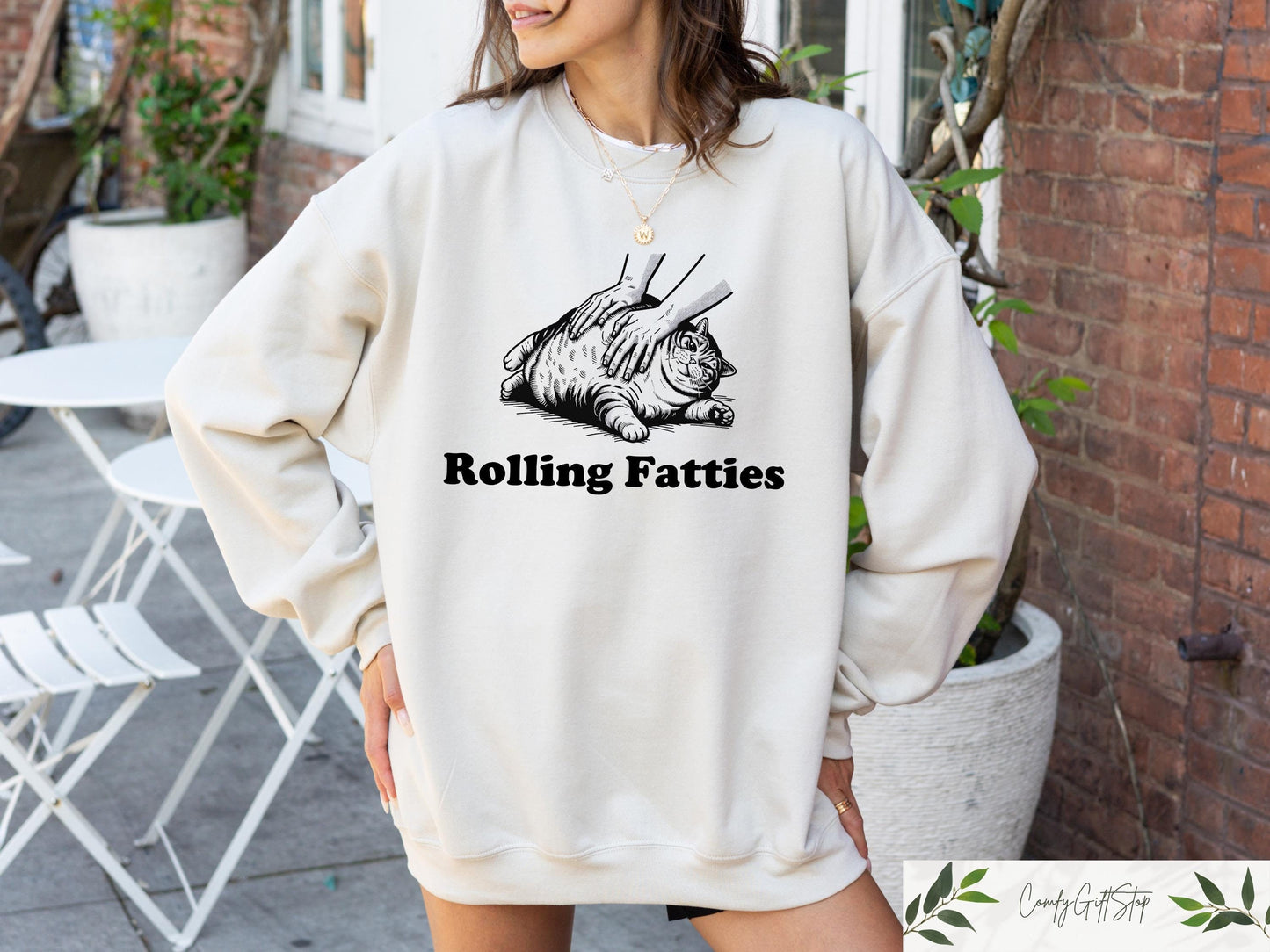 Rolling Fatties Cat T Shirt Funny Cat Graphic Shirt Cat Lovers Gift Unhinged Sweatshirt Cat Lover Hoodie Cute Cat Tee Fat Cat Sweater Hoodie – Premium Graphic · Perfect For Daily Wear