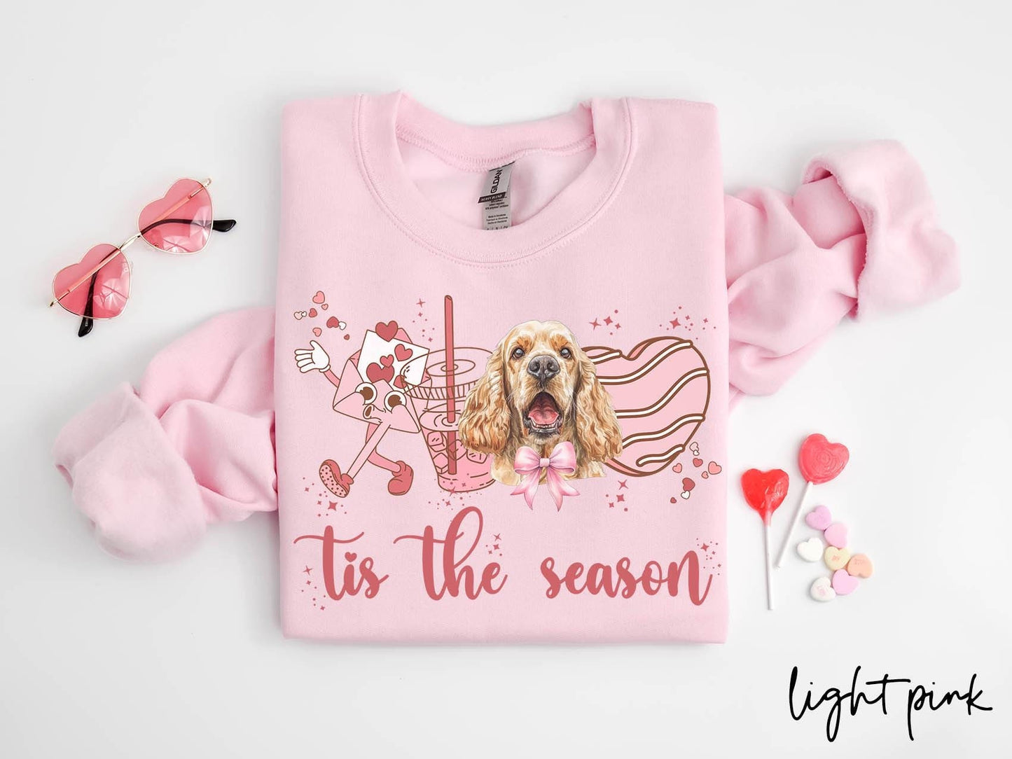 American Cocker Spaniel Dog Valentine39s Day Sweatshirt Valentines American Cocker Spaniel Gifts Dog Mom Crewneck Shirt Long Sleeve Sweatshirt – Everyday Comfort · Top Pick For Any Outfit