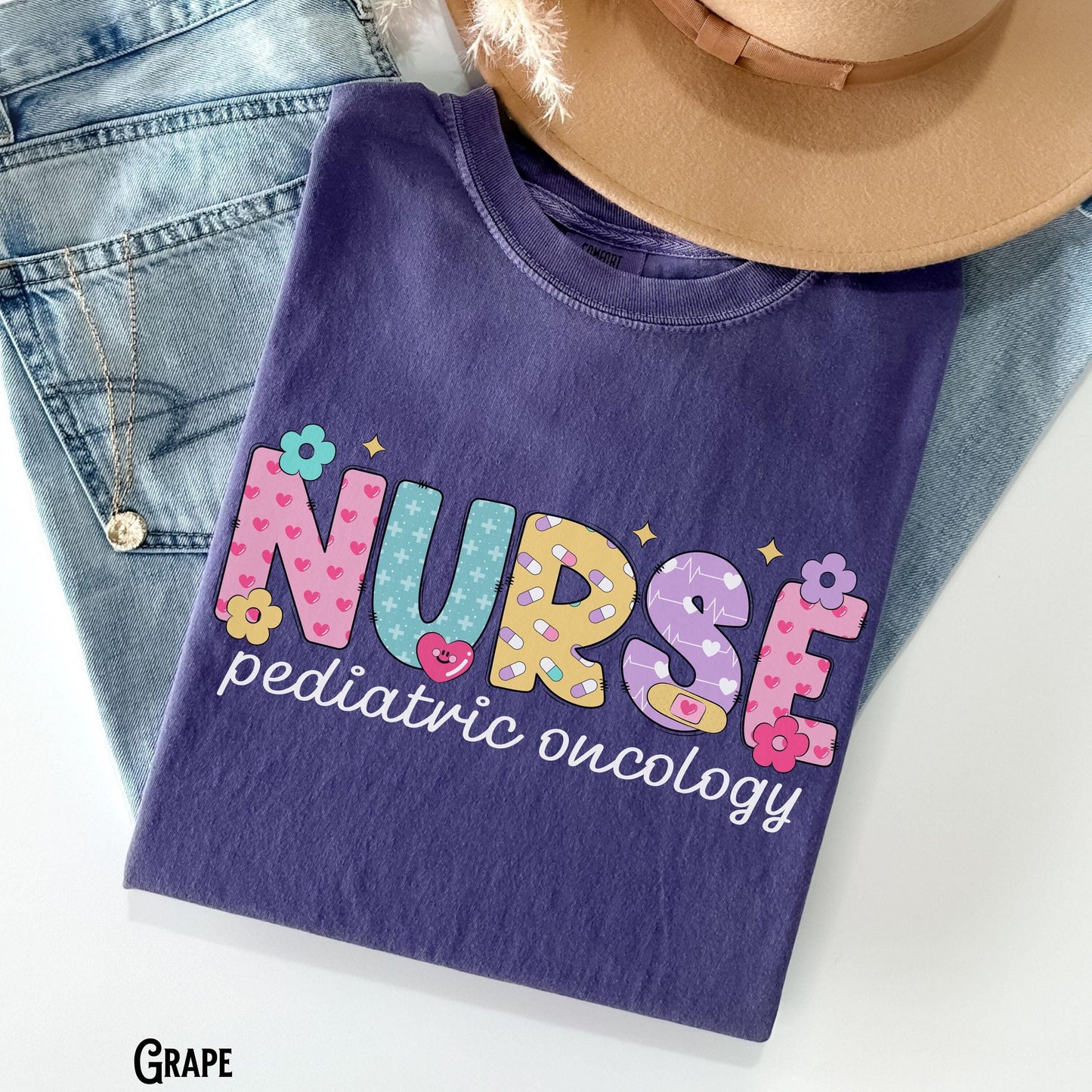 Pediatric Oncology T Shirt PEDS ONC Nurse Oncology Unit Nursing RN Cancer Nurse Tee Hematology Nursing Gift Graphic Tee – Bold Style · Great Gift For Fans