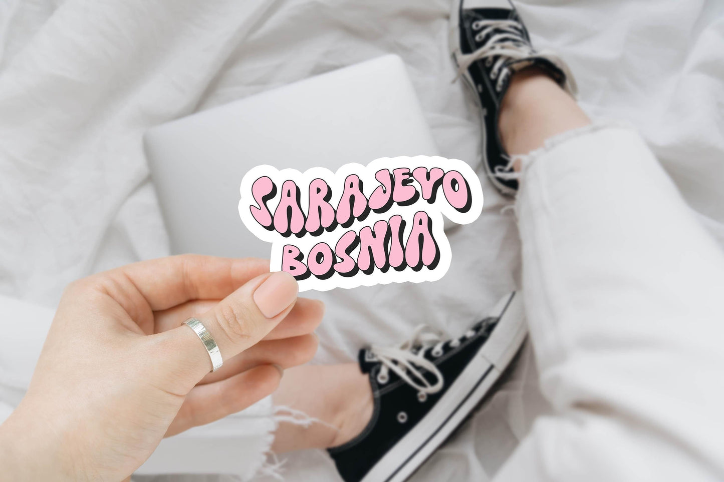 Sarajevo Bosnia Sticker Sarajevo Bosnia Gifts Kiss Cut Sticker Trendy Sticker Cute Sticker Laptop Decal Graphic Tee – Feel-Good Design · Perfect For Daily Wear