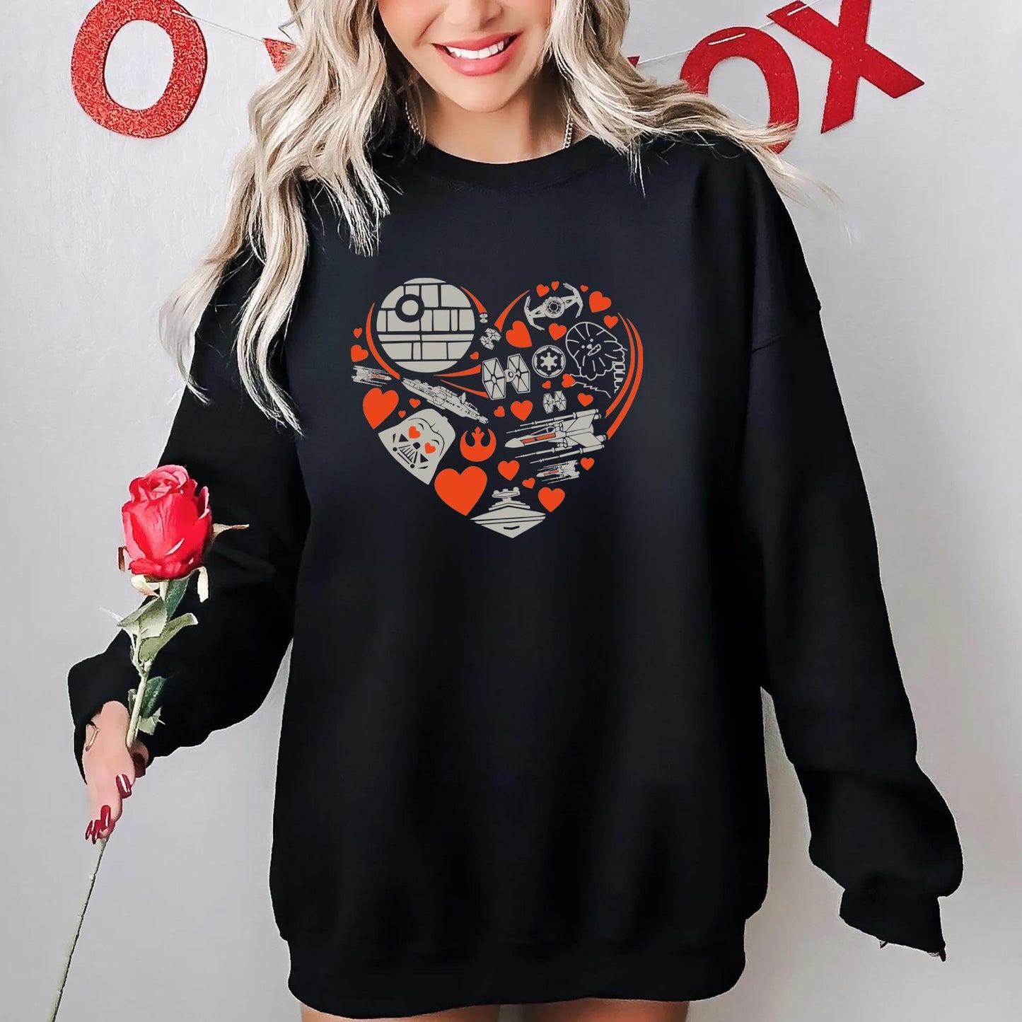 Star Wars Heart Valentine Shirt Disney Star Wars Tee Star Wars Lover Tee Yoda Sweatshirt Storm Trooper Tee Darth Vader Shirt Star Wars Sweatshirt – Fan Favorite · Great Gift For Fans