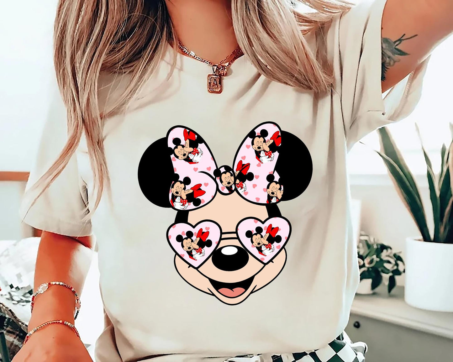 Disney Minnie Valentine Shirt Mickey and Minnie Love Sweatshirt Disney Valentines Day T shirt Disney Couple Sweater Gift for Valentines Sweatshirt – Soft Feel · Perfect For Daily Wear