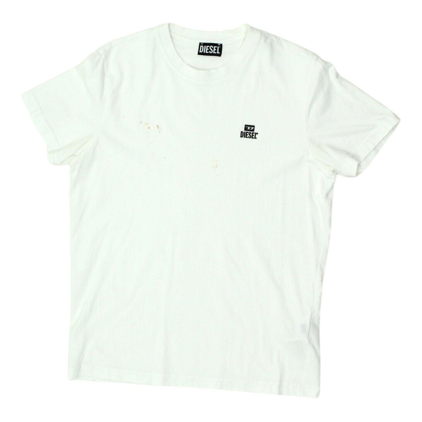 Diesel Mens White Crew Neck Logo Tshirt Vintage Casual Designer Tee Shirt VTG Graphic Tee – Warm & Stylish · Great Gift For Fans