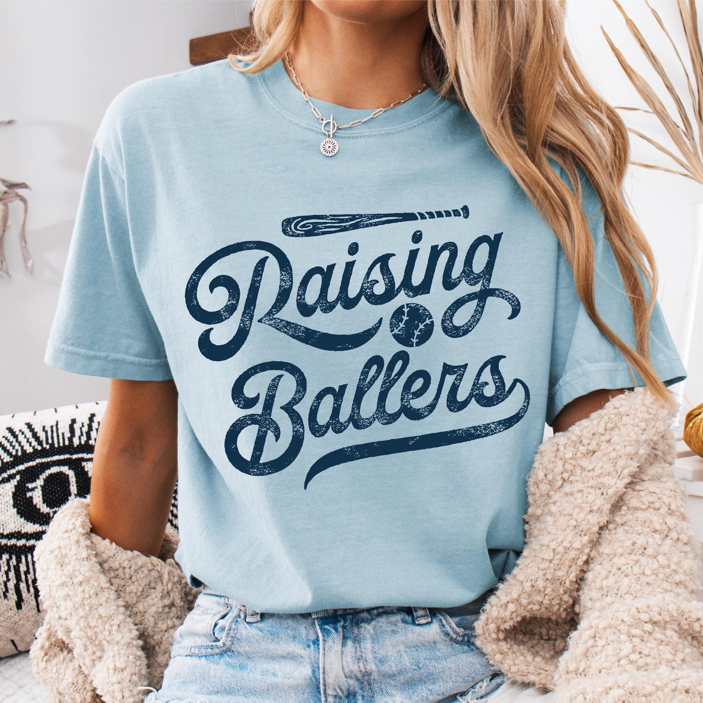Raising Ballers Funny baseball t shirt baseball gift baseball coach gift baseball mom baseball shirt men tee Graphic Tee – Warm & Stylish · Perfect For Daily Wear