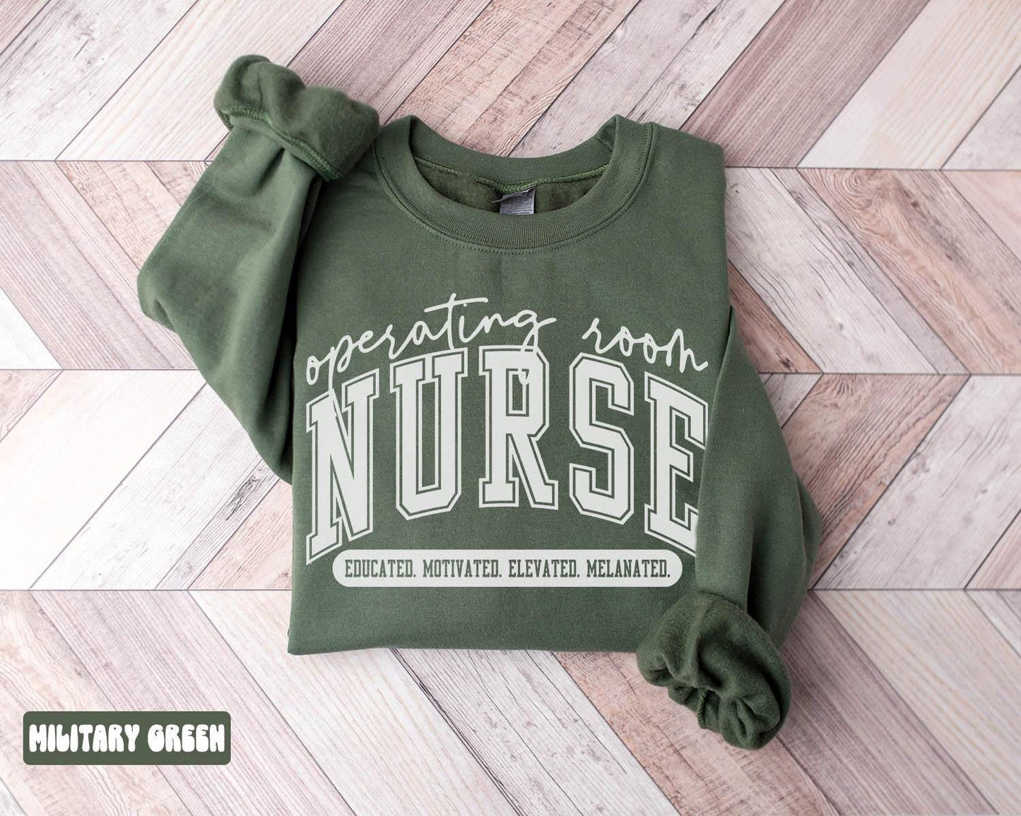 Melanated OR Nurse Sweatshirt Black Operating Room Nurse Gifts Graduation Gifts Black History Month Crewneck Shirt Women Sweatshirt – Feel-Good Design · Great Gift For Fans