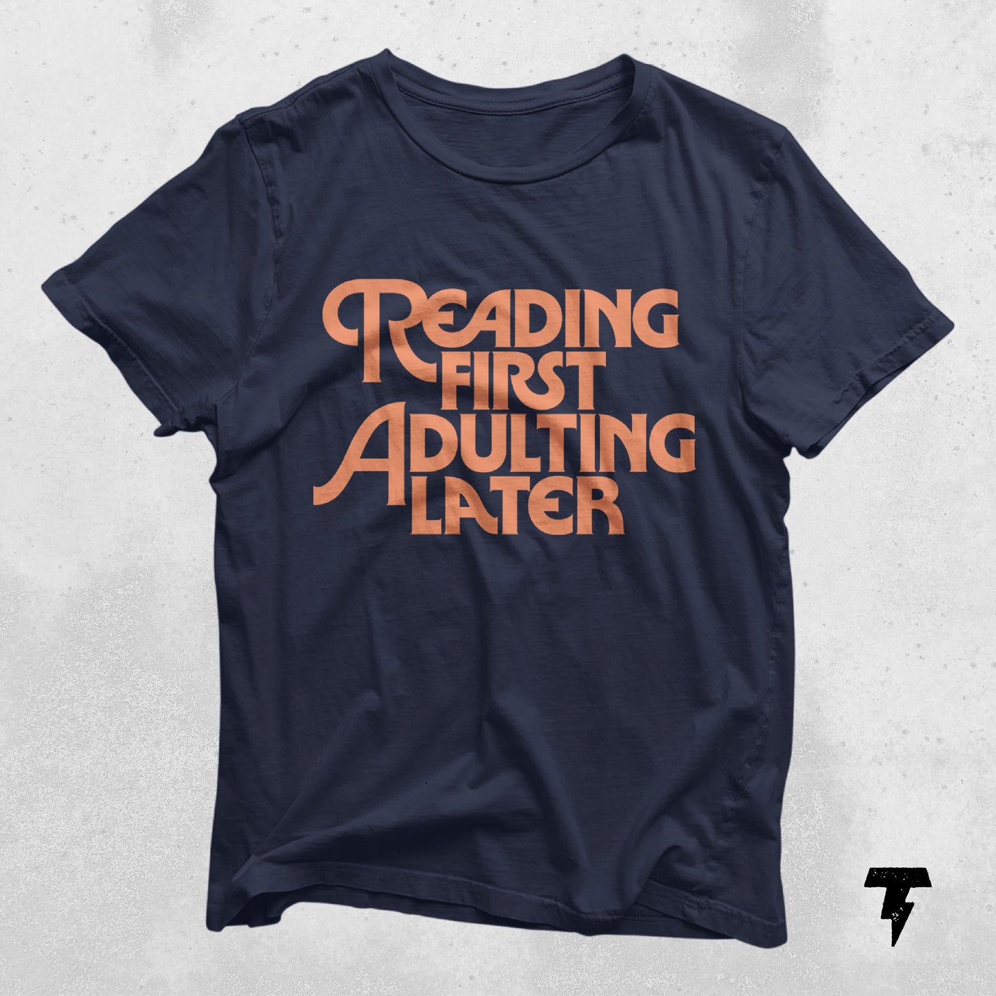 Reading First Adulting Later Bookish Funny Reading Shirt Book Shirt Librarian Gifts Cute Graphic Tees Trending Now Women or Men Shirt Graphic Tee – Premium Graphic · High-Quality Print