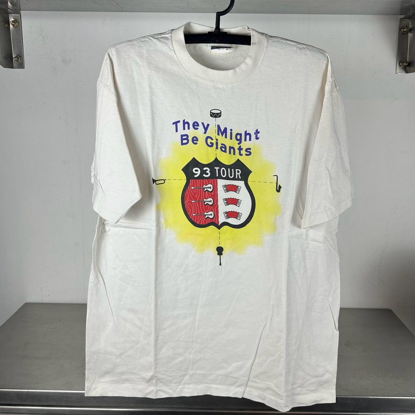 Vintage 1993 They Might Be Giants Why Does the Sun Shine Tour Concert Promo single stitch T shirt Vintage Band Tshirts Vintage Band Tees Graphic Tee – Soft Feel · High-Quality Print