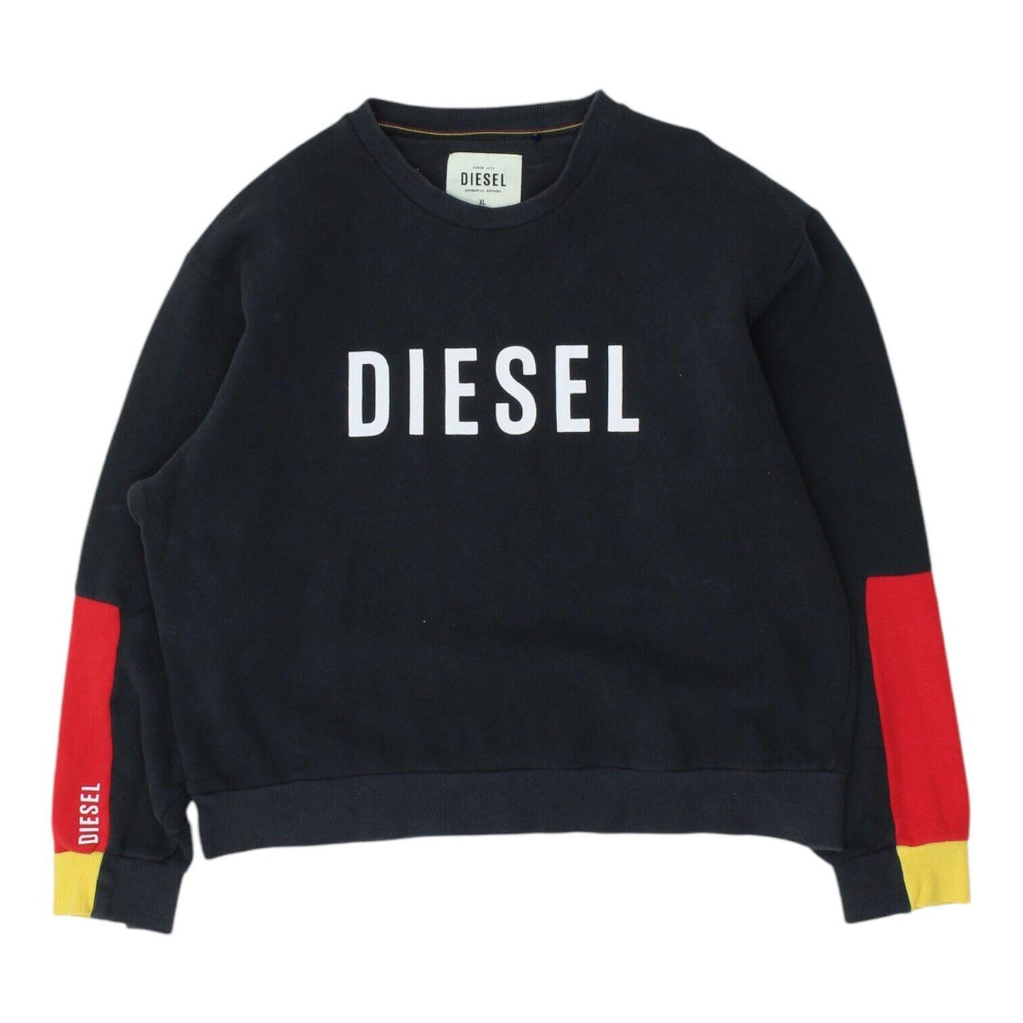Diesel Womens Navy Cropped Sweatshirt Vintage Casual Designer Jumper VTG Sweatshirt – Easygoing Wear · Trending Graphic Apparel