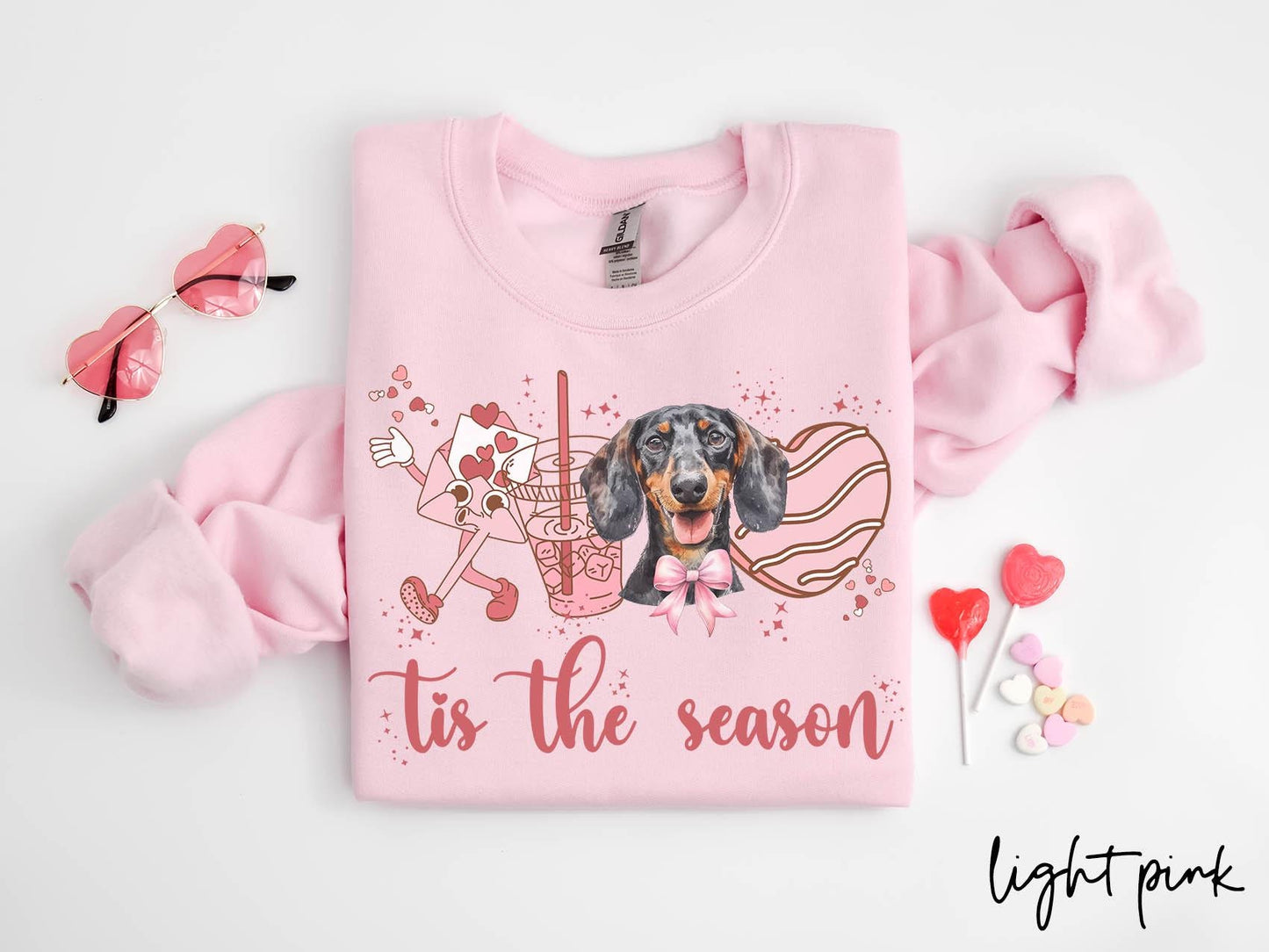 Dachshund Dog Valentine39s Day Sweatshirt Valentines Dachshund Gifts Dog Mom Crewneck Shirt Long Sleeve Sweatshirt – Fan Favorite · Top Pick For Any Outfit