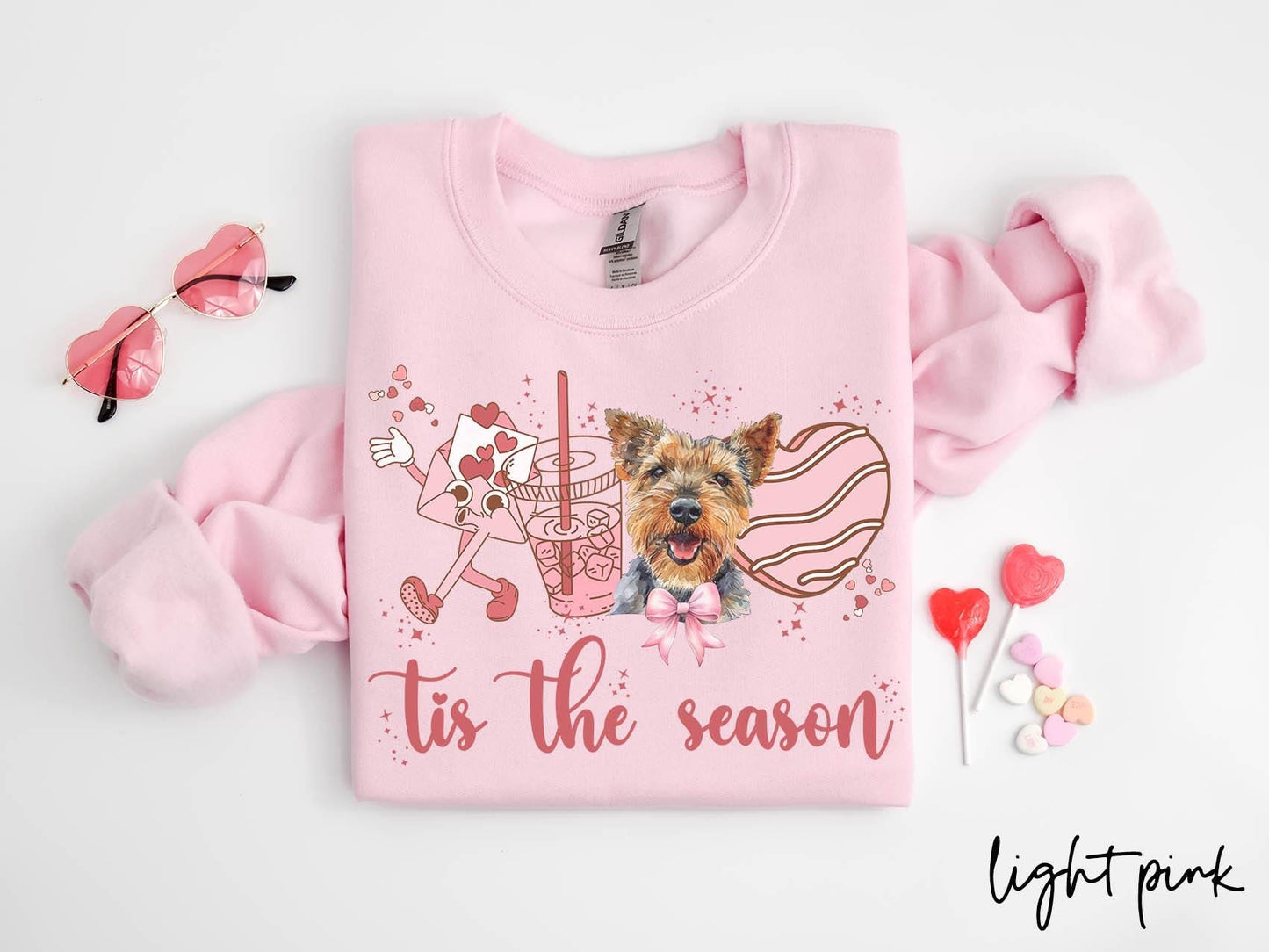 Welsh Terrier Dog Valentine39s Day Sweatshirt Valentines Welsh Terrier Gifts Dog Mom Crewneck Shirt Long Sleeve Sweatshirt – Feel-Good Design · High-Quality Print