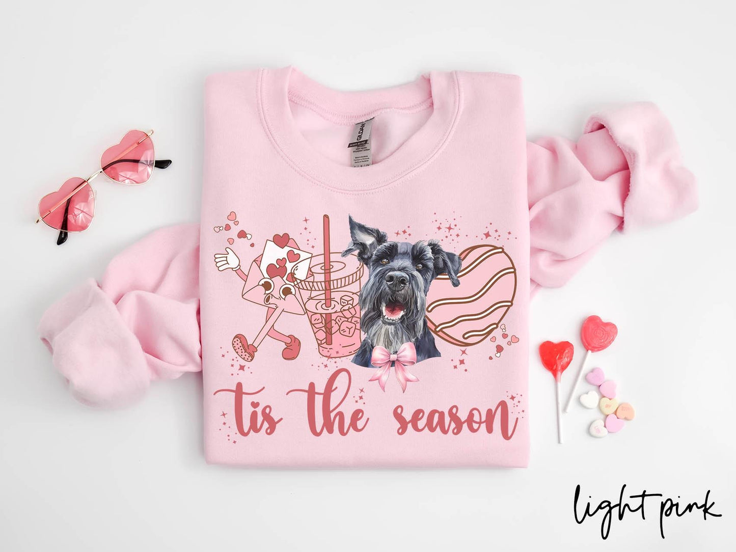 Giant Schnauzer Dog Valentine39s Day Sweatshirt Valentines Giant Schnauzer Gifts Dog Mom Crewneck Shirt Long Sleeve Sweatshirt – Everyday Comfort · High-Quality Print
