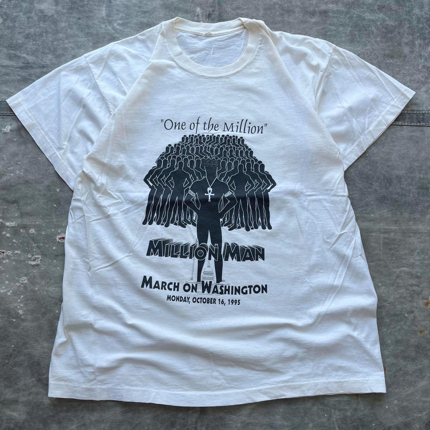 Vintage 90s Million Man March African American MLK Shirt Graphic Tee – Cozy Vibes · Top Pick For Any Outfit