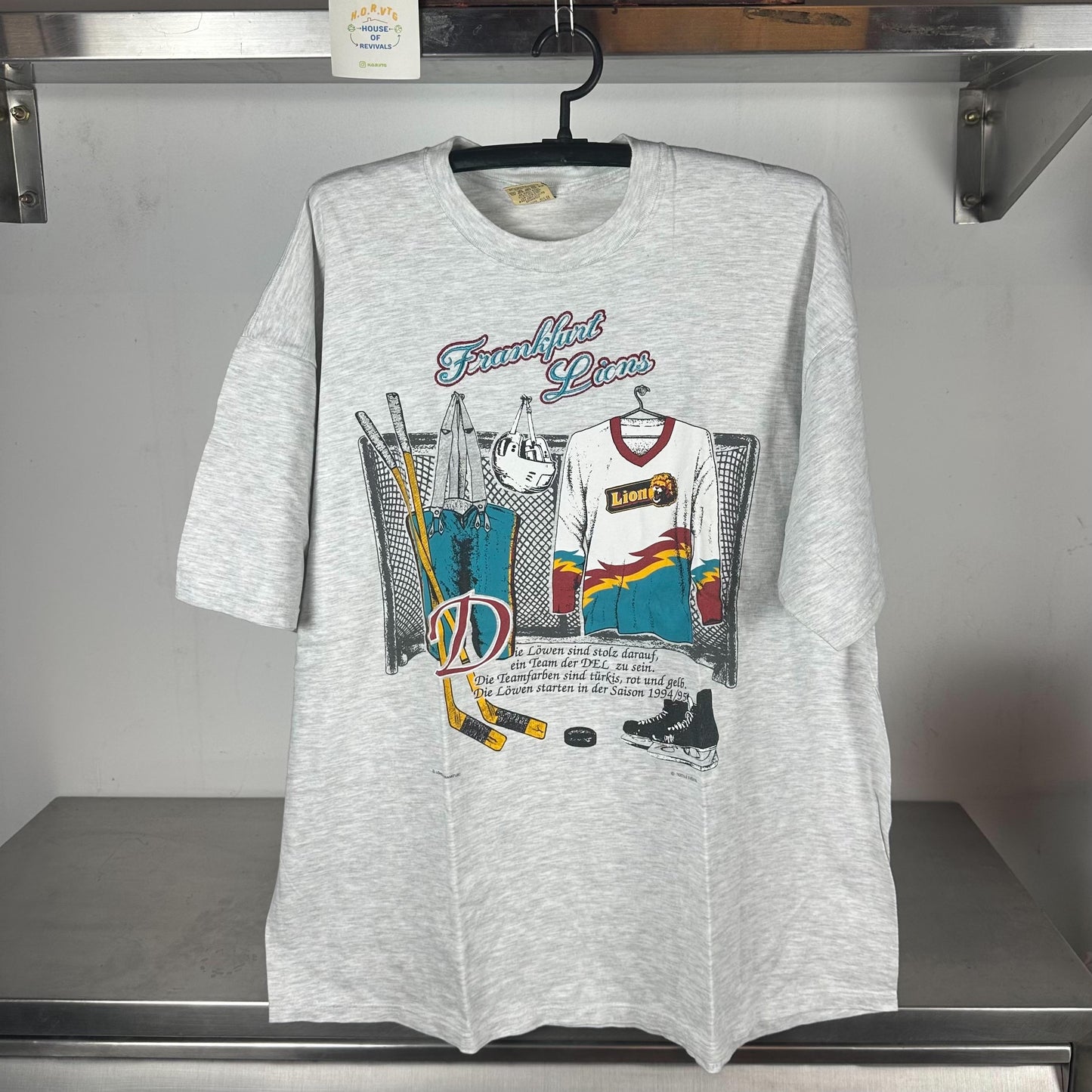 Vintage 90s Frankfurt Lions Deutsche Eishockey Liga German Hockey T shirt Vintage Hockey Tshirts Vintage Sports Tshirts Graphic Tee – Feel-Good Design · Top Pick For Any Outfit
