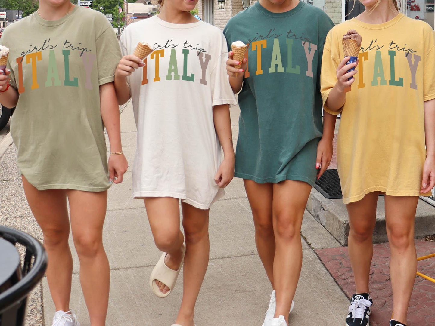 Italy Shirt Italy Tshirts Girls Trip Shirts Vacation T Shirt Matching Group Tshirt Friends Tee for Women Graphic Tee – Cozy Vibes · High-Quality Print