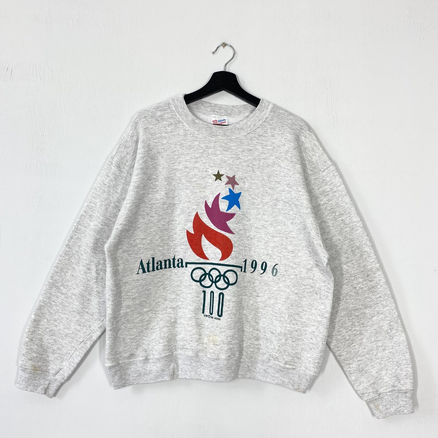 Vintage 90s Olympics USA Sweatshirt Olympics Atlanta Crewneck Olympics Sweater Pullover Summer Olympic Games Print Logo Grey Medium Sweatshirt – Soft Feel · Must-Have Style