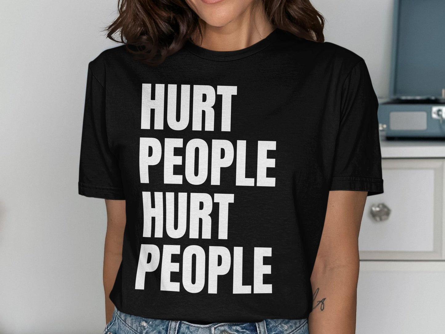 Hurt People Hurt People T Shirt Graphic Tee – Easygoing Wear · Perfect For Daily Wear
