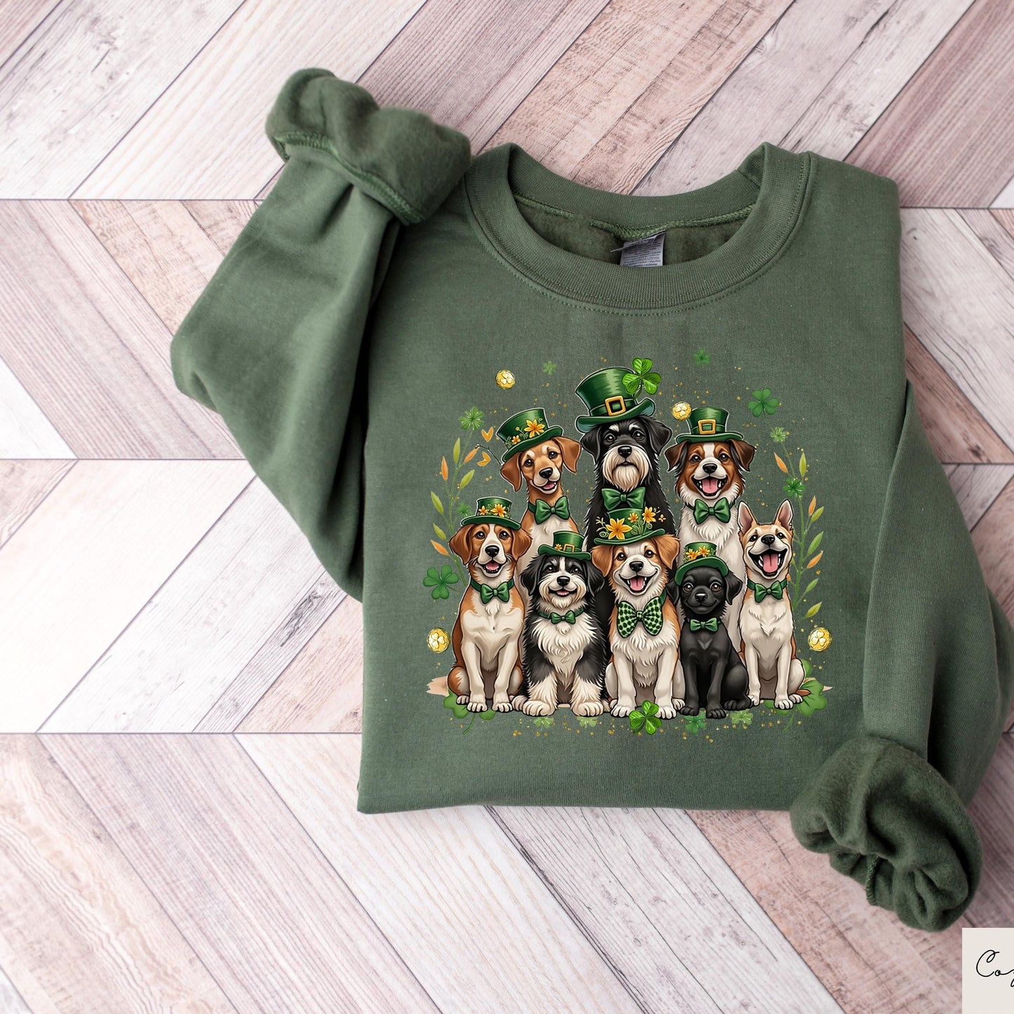 St Patrick39s Day Dog39s Sweatshirt Irish Dog T shirt Lucky Shamrock Shirt Women39s St Paddy Dogs Tee Dog Lover St Patrick39s Day Gift Sweatshirt – Premium Graphic · Top Pick For Any Outfit