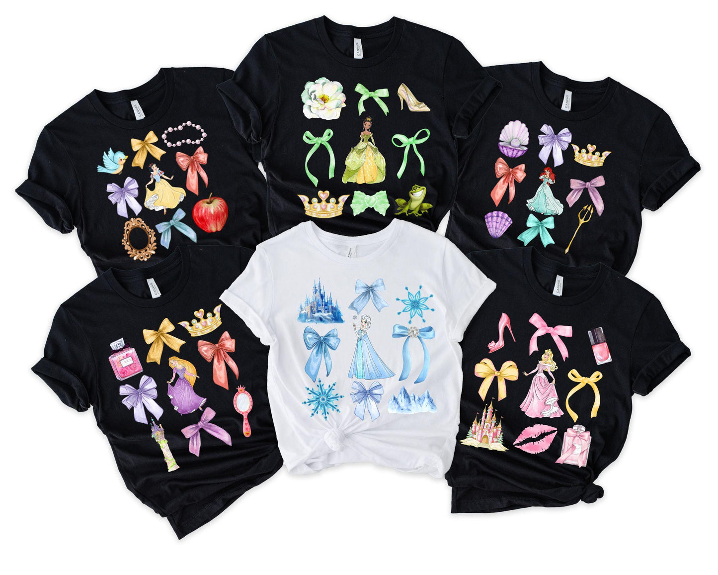 Disneyland Princess Shirt Snow White Tee Cinderella Shirt Rapunzel Shirt Princess Ariel Sweatshirt Princess Ariel Tee Princess Jasmine Sweatshirt – Everyday Comfort · High-Quality Print