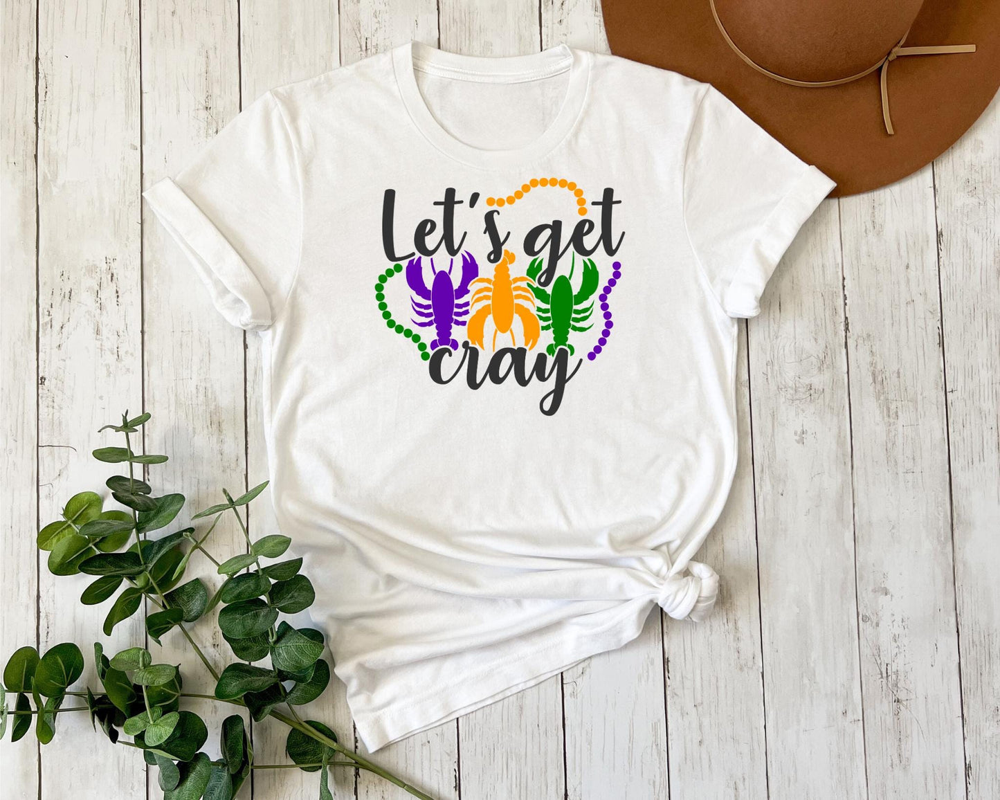 Crawfish Shirt Lets Get Cray Mardi Gras Shirt Women New Orleans Tee Mardi Gras Beads Shirt Louisiana Tee T shirts womens Trendy shirt Graphic Tee – Soft Feel · High-Quality Print