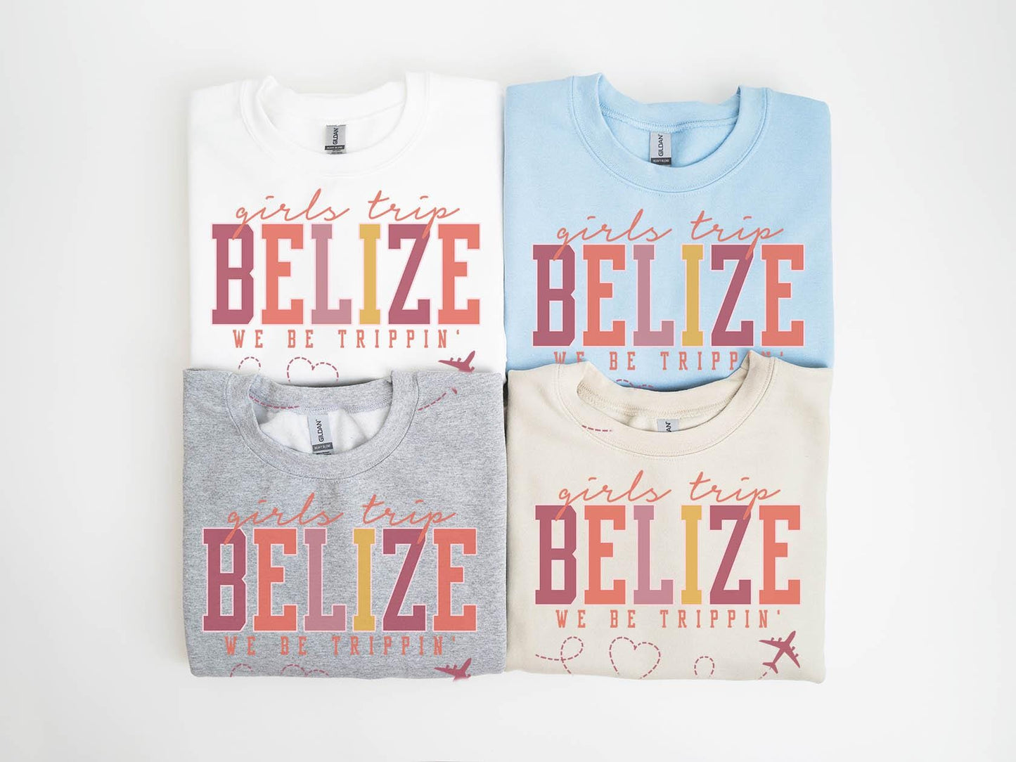Belize Sweatshirt Girls Trip Sweatshirt Friends Vacation Matching Group Crewneck Shirt Besties Sweatshirt – Premium Graphic · Perfect For Daily Wear