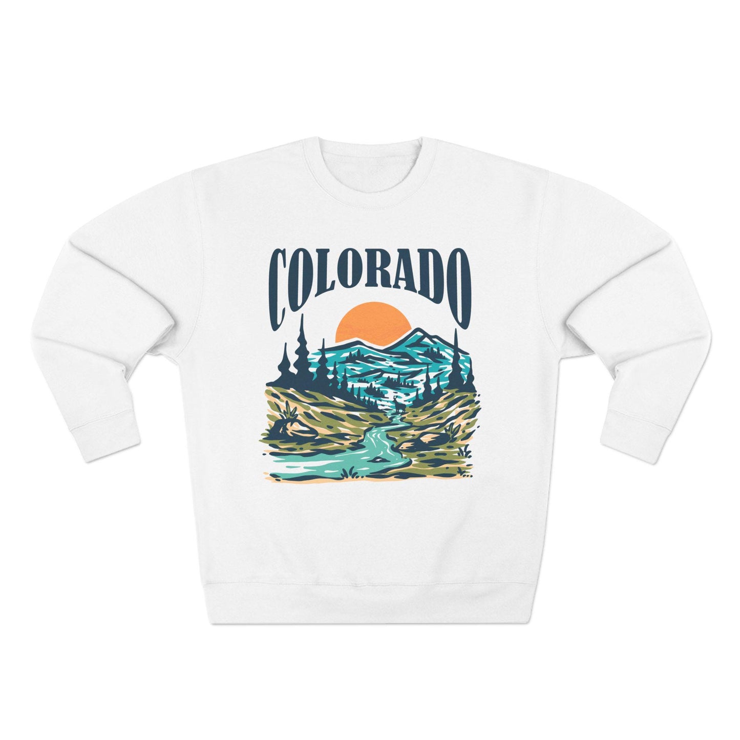 Premium Colorado Sweatshirt Unisex Mountain Sweatshirt Sweatshirt – Bold Style · Top Pick For Any Outfit