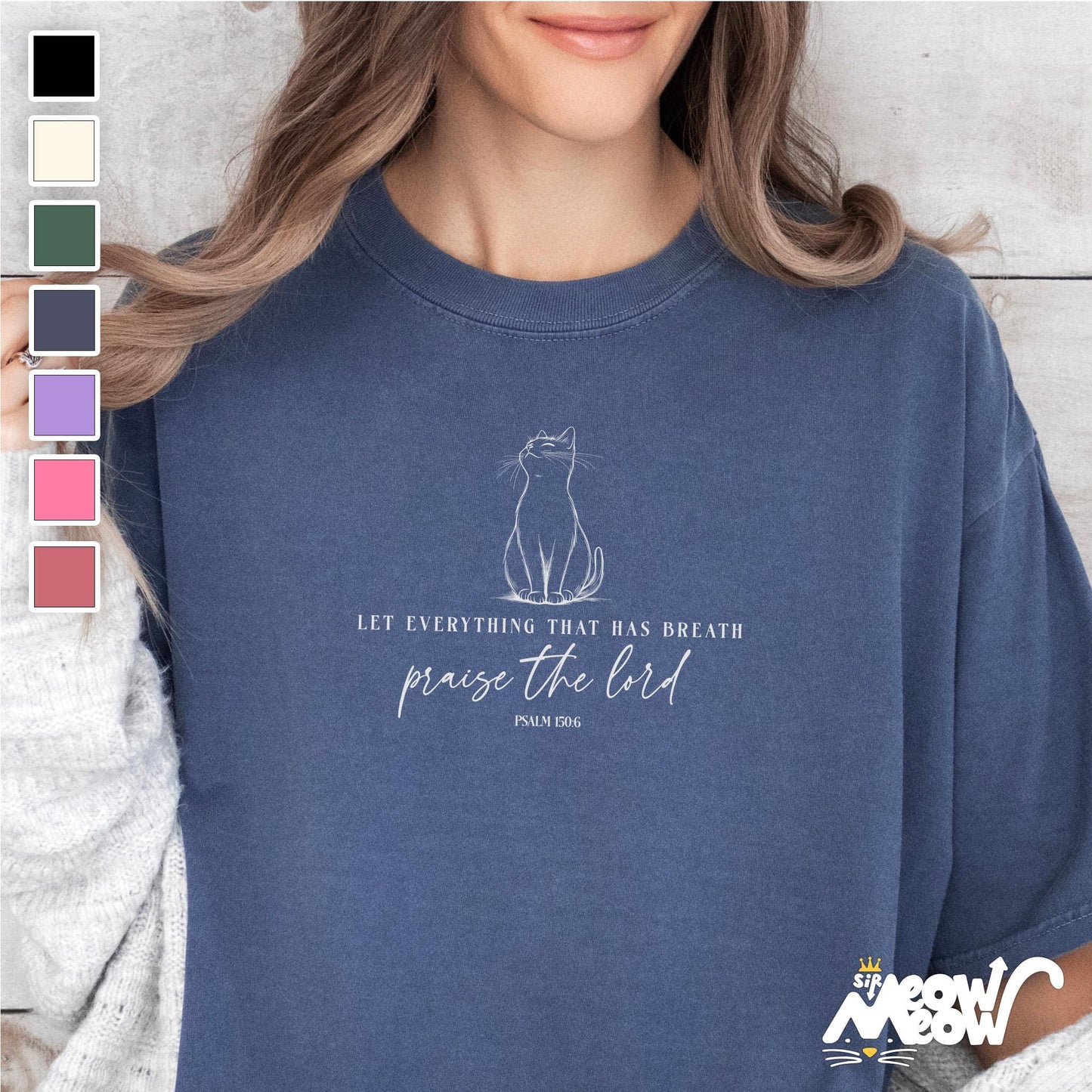 Religious Cat Shirt Praise the Lord Jesus Shirt Tee Bible Verse Faith T Shirt Graphic Tee – Everyday Comfort · Must-Have Style