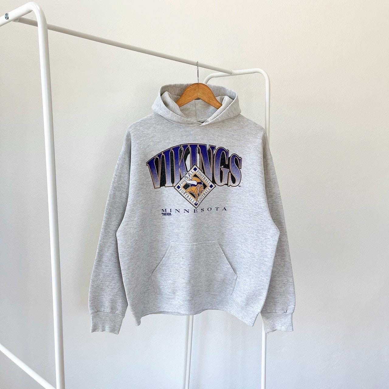90s Minnesota Vikings NFL Trench gray hoodie XL Hoodie – Soft Feel · Trending Graphic Apparel