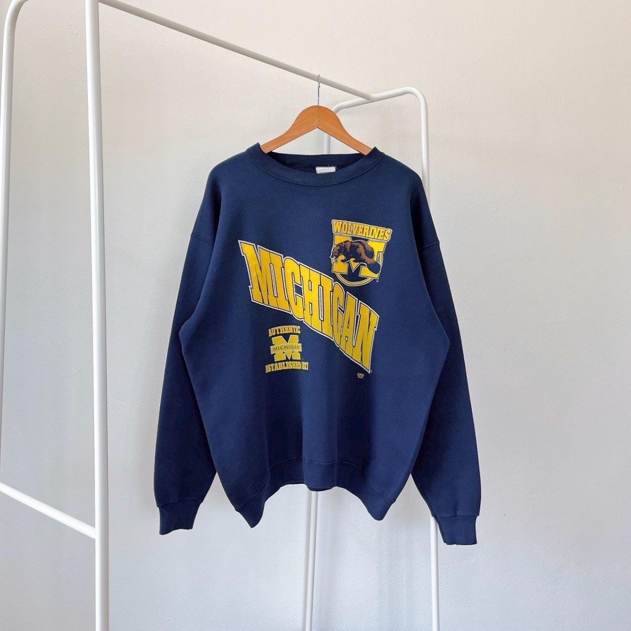 90s Michigan Wolverines 2020 blue sweatshirt XL Sweatshirt – Fan Favorite · Top Pick For Any Outfit