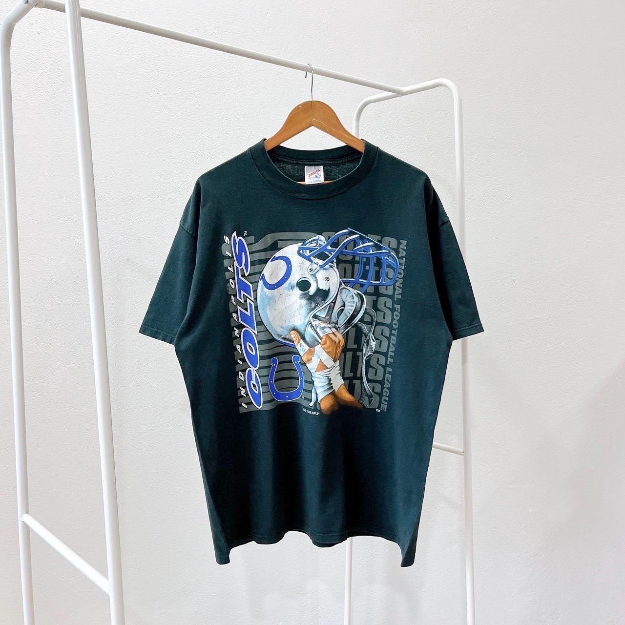 90s Indianapolis Colts NFL football Jerzees black t shirt XL Graphic Tee – Warm & Stylish · Perfect For Daily Wear