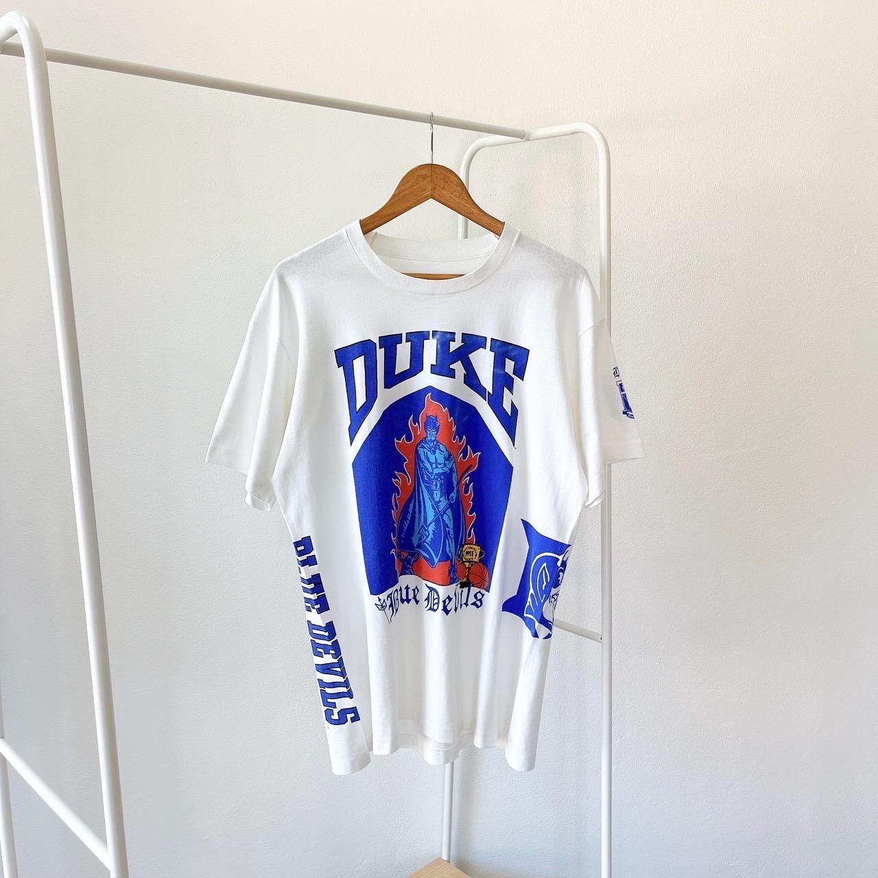 90s Duke University Blue Devils NCAA athletics t shirt L Graphic Tee – Cozy Vibes · High-Quality Print