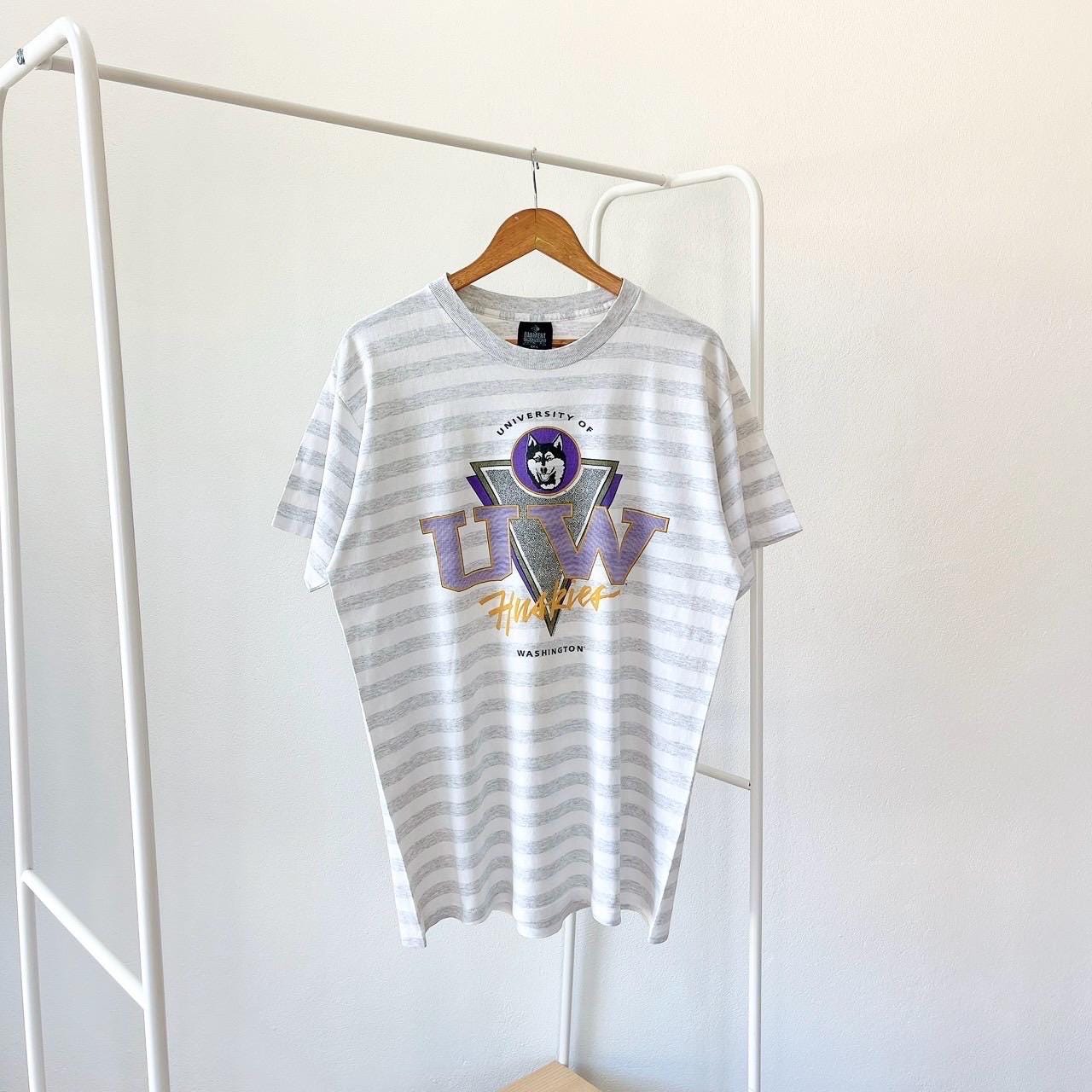 90s U of Washington Huskies athletics gray t shirt XXL L Graphic Tee – Premium Graphic · Trending Graphic Apparel
