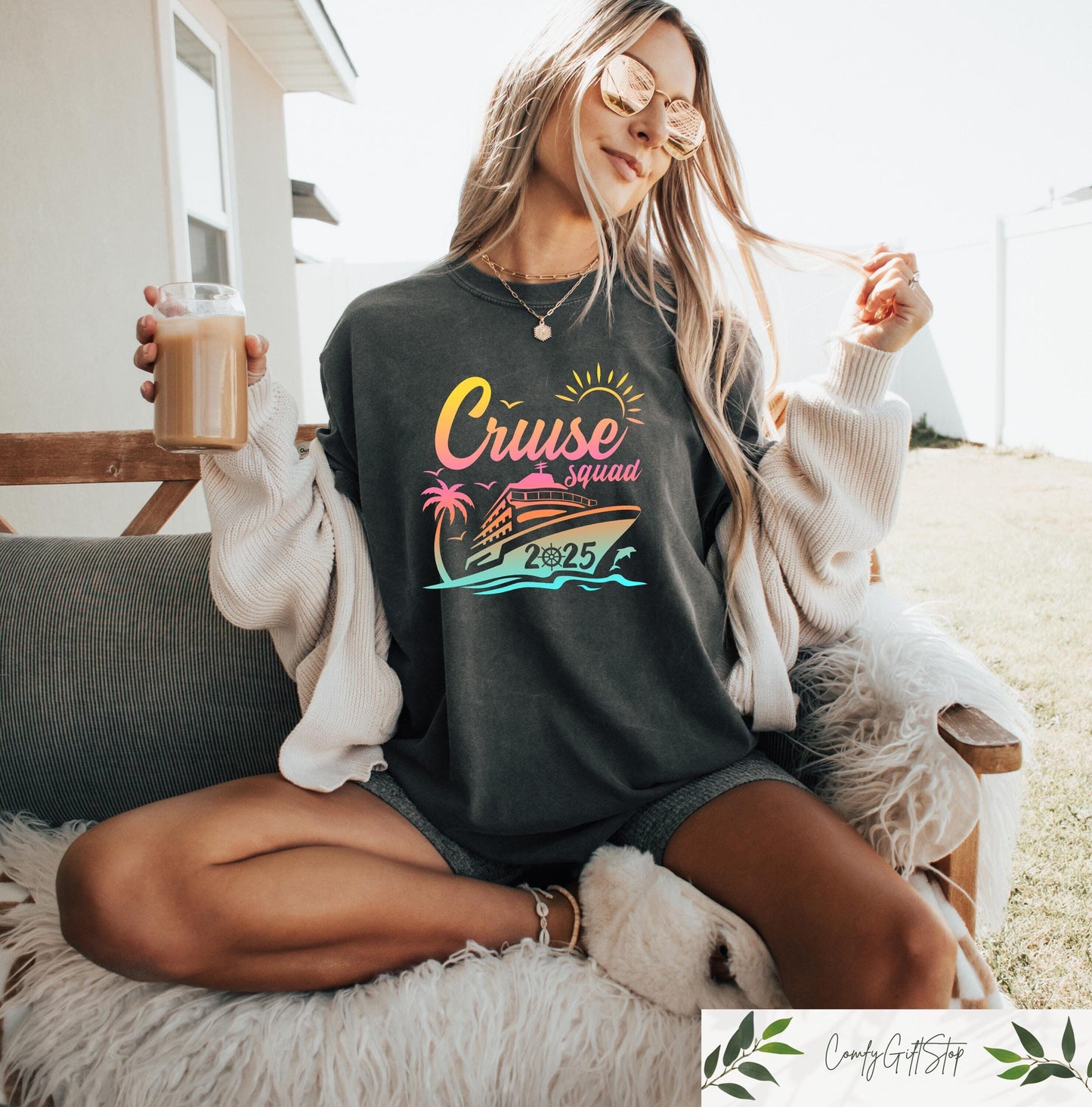 Cruise Squad 2025 Tshirt Family Cruise Squad Shirt Family Matching Cruise Apparel Family Matching Vacation Gift Retro Summer Holiday Tee Graphic Tee – Cozy Vibes · Must-Have Style