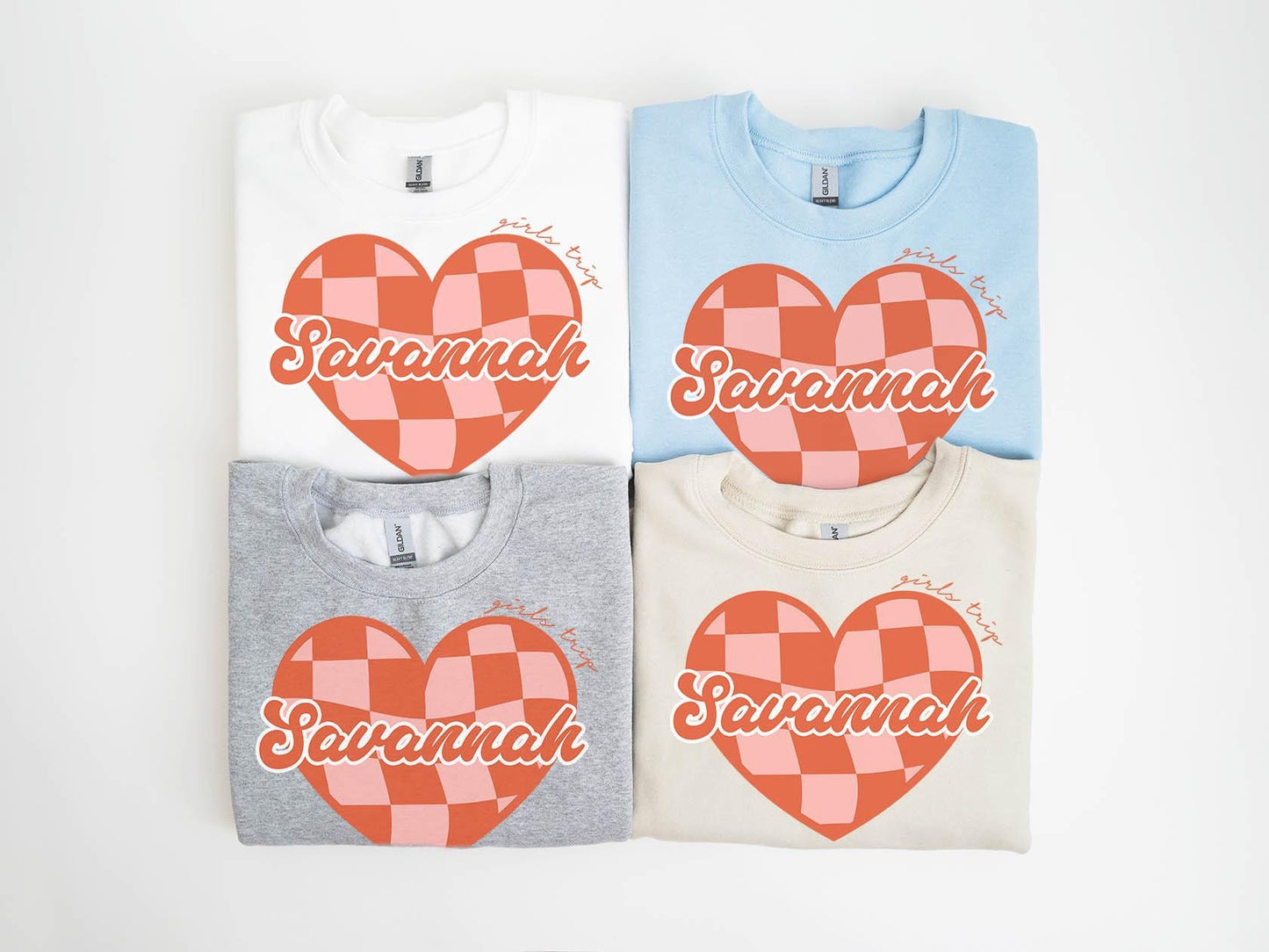 Savannah Georgia Girls Trip Sweatshirt Girls Trip Favors Friends Trip Sweatshirt Matching Gifts Group Crewneck Shirt Long Sleeve Sweatshirt – Premium Graphic · Perfect For Daily Wear